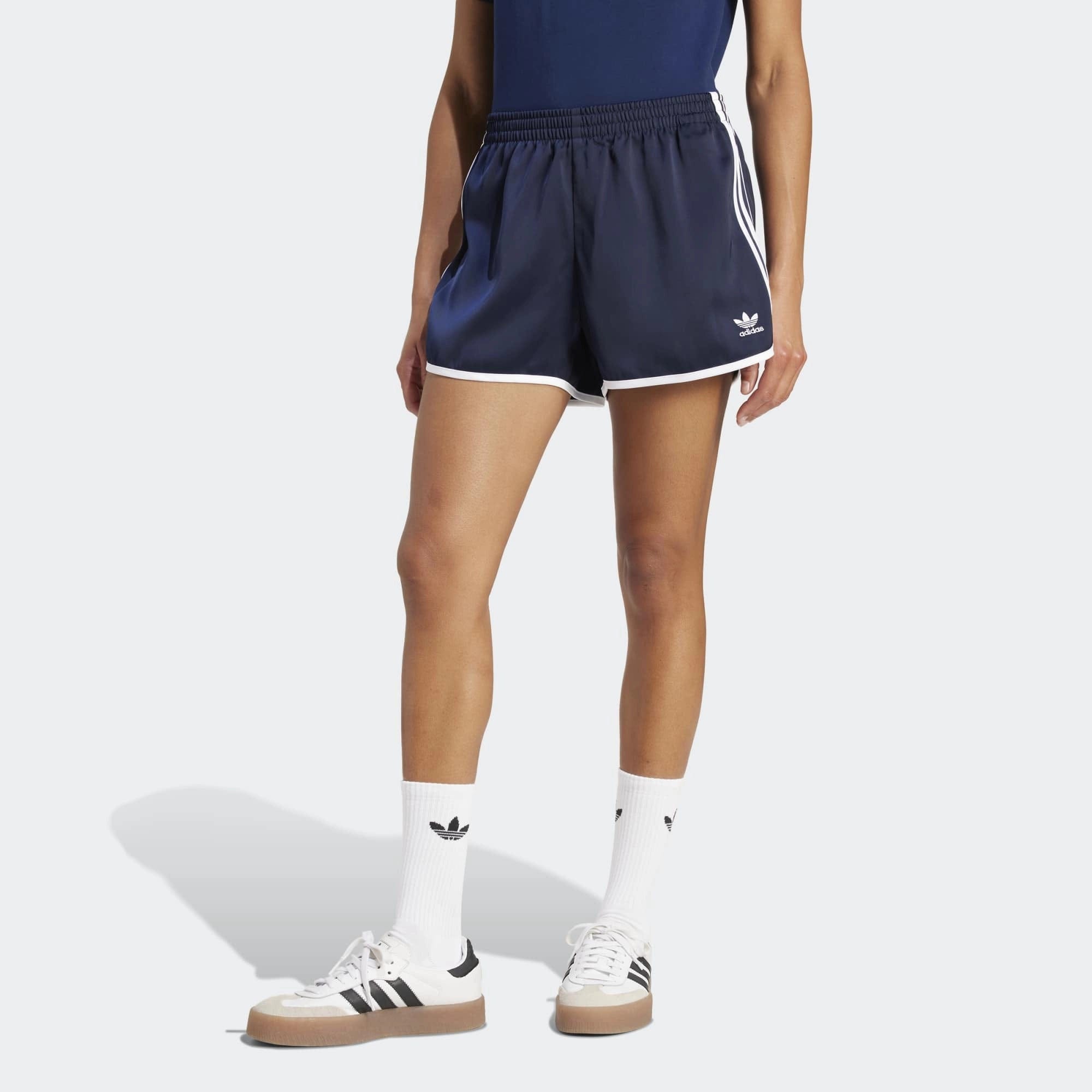Adidas Originals 3-Stripes Sprinter Shorts Damen – Night Indigo (Dunkelblau)