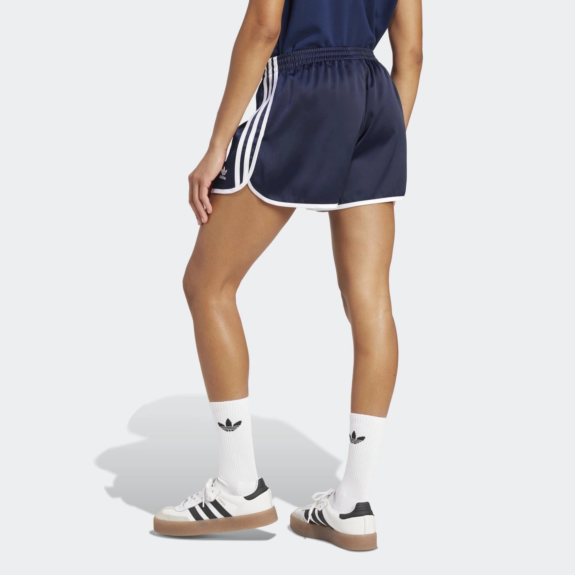 Adidas Originals 3-Stripes Sprinter Shorts Damen – Night Indigo (Dunkelblau)