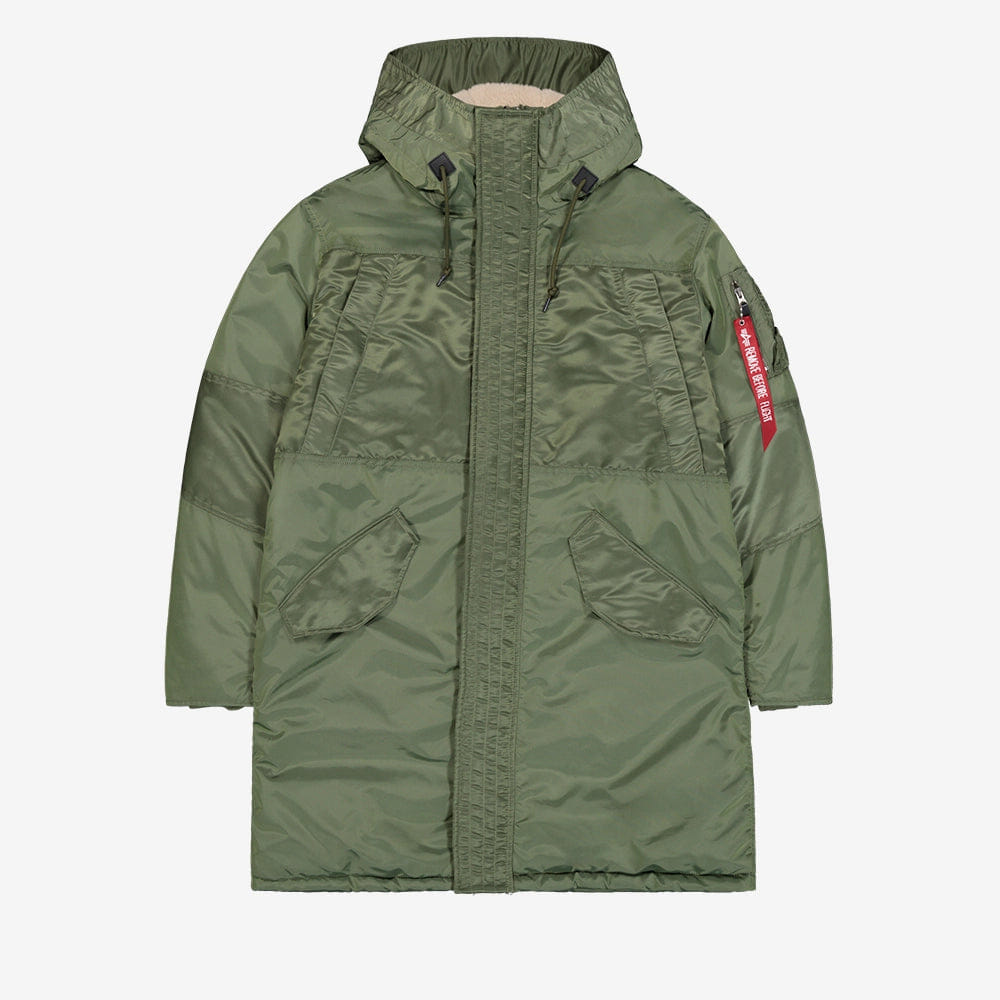 Alpha Industries Studio Field Parka Winter Jacke - Sage Green