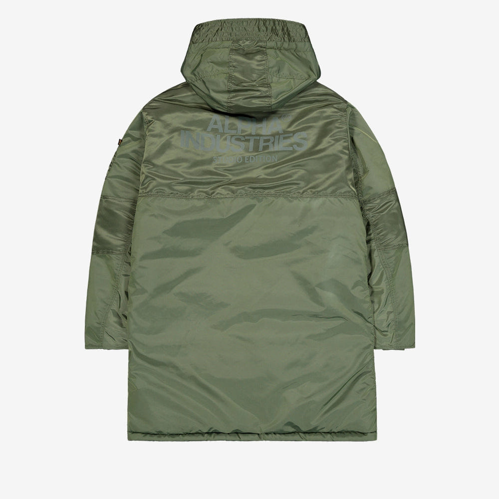 Alpha Industries Studio Field Parka Winter Jacke - Sage Green