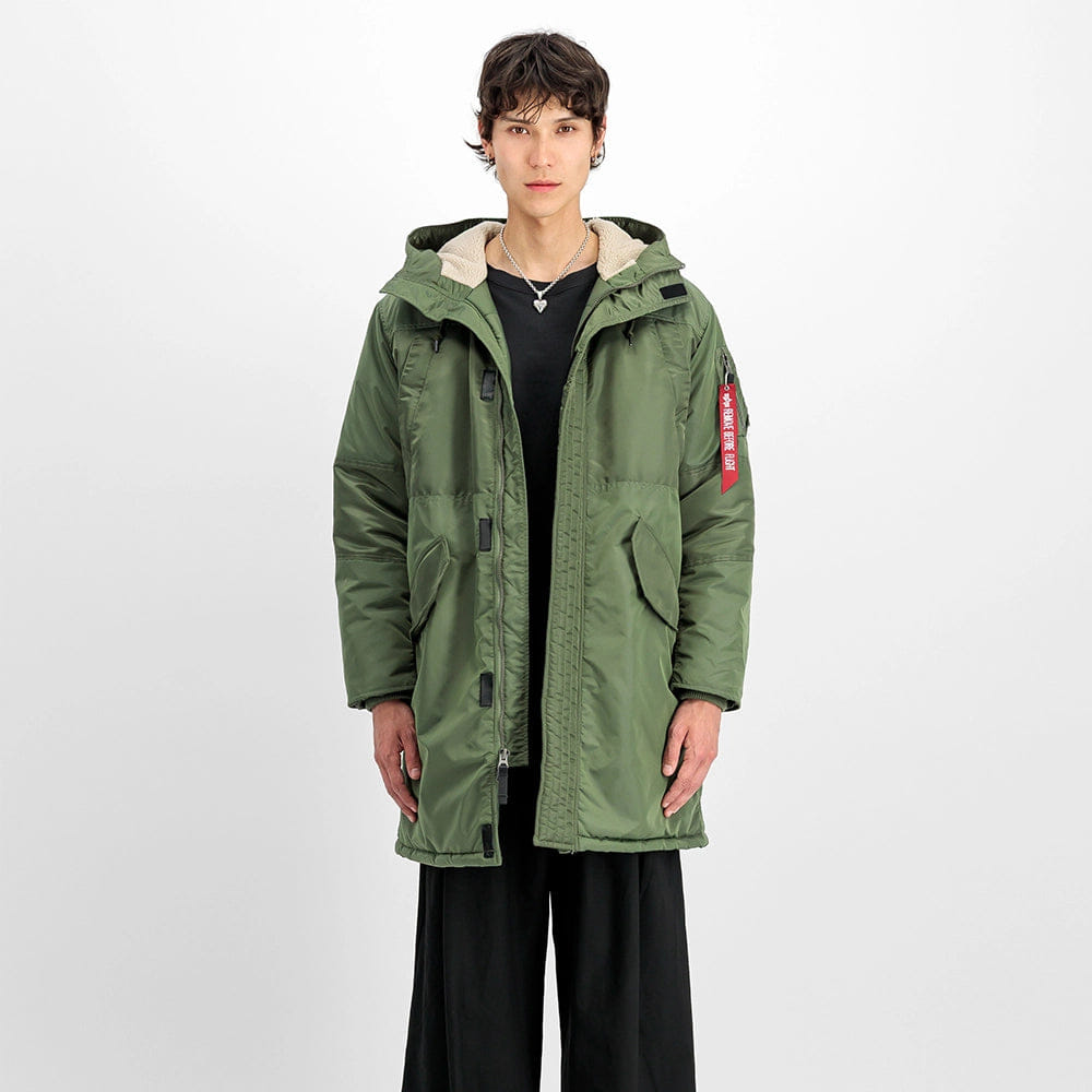 Alpha Industries Studio Field Parka Winter Jacke - Sage Green