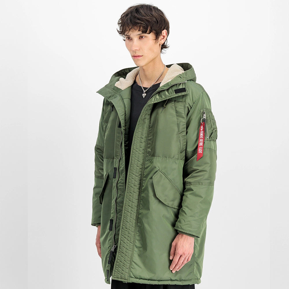 Alpha Industries Studio Field Parka Winter Jacke - Sage Green