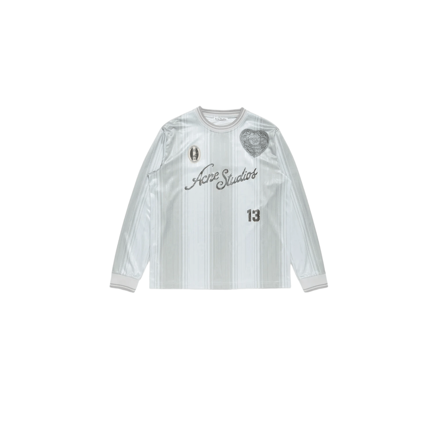 Acne Studios Logo Sports Jersey Top Grey