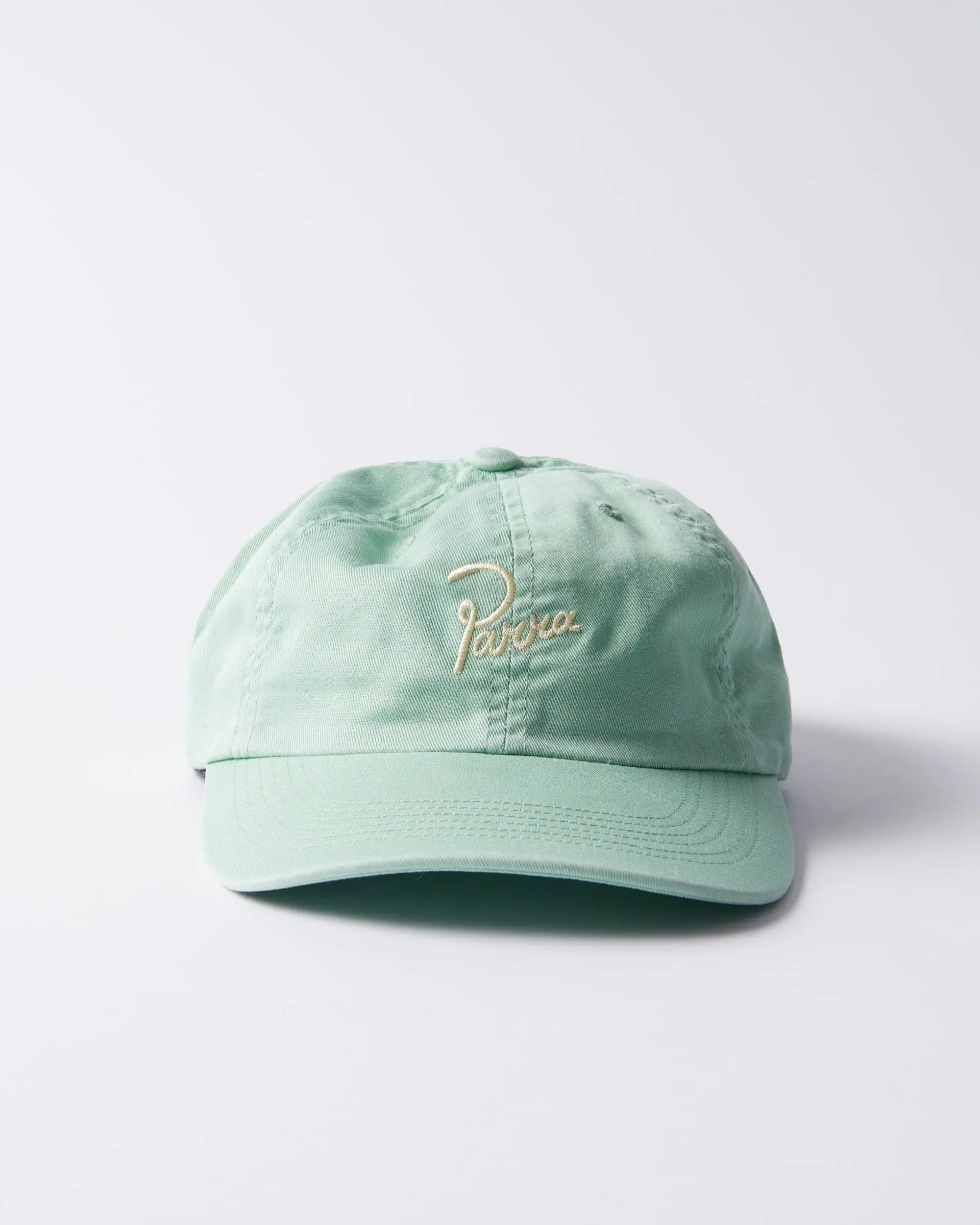 ByParra Script Logo 6 Panel Hat (Sage Green)