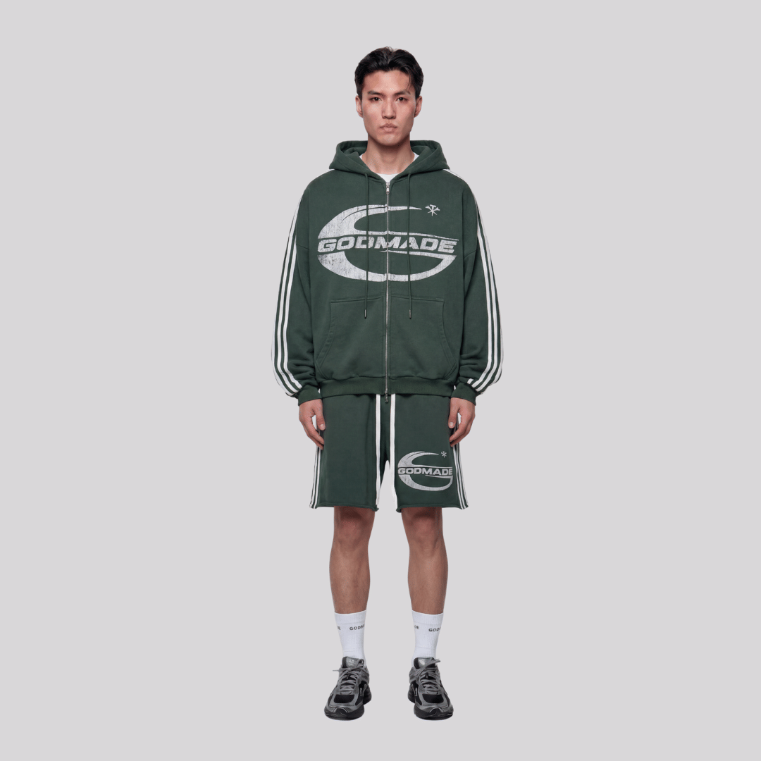 GODMADE IMPERIAL WASHED GREEN SHORTS