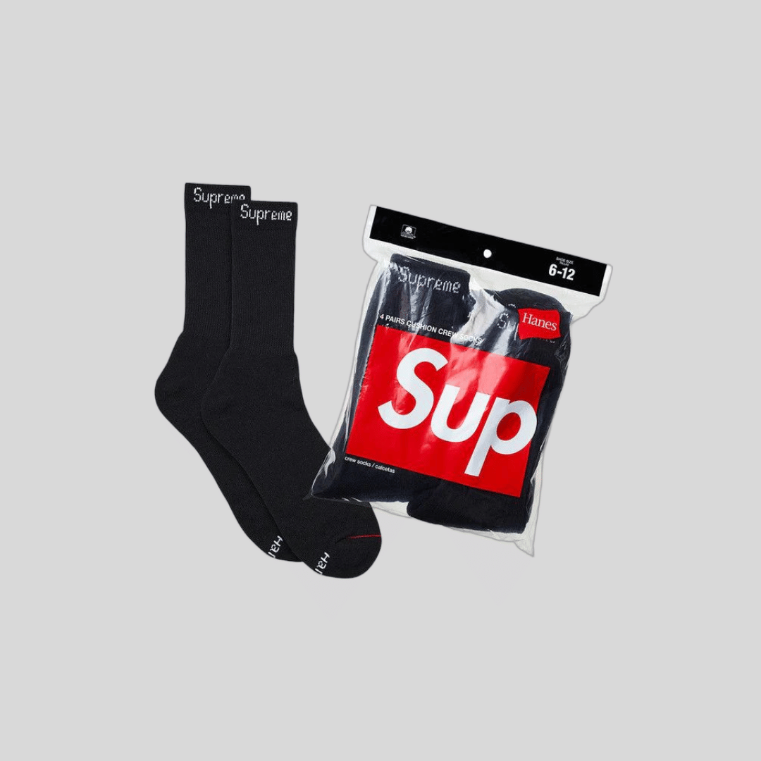 Supreme SOCKS BLACK (4 PACK)