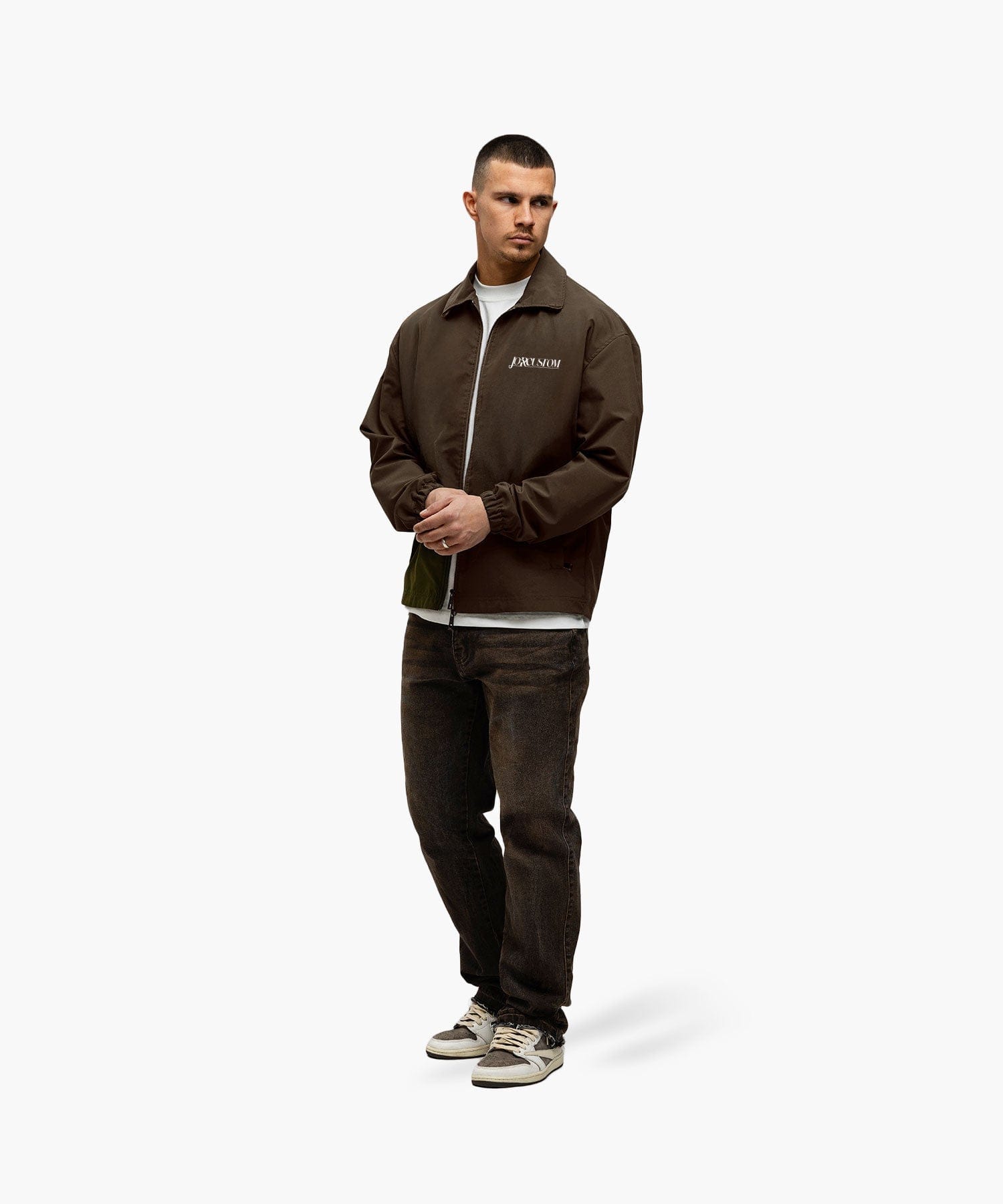 JORCUSTOM COACH JACKET BROWN