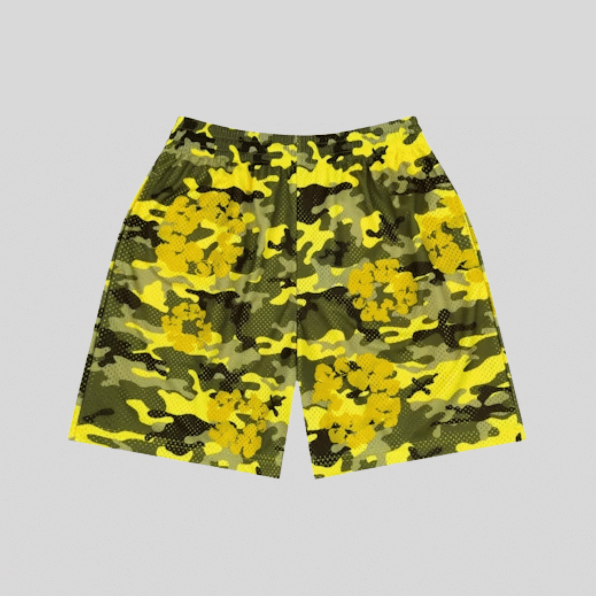 Denim Tears WREATH CAMO SHORTS YELLOW