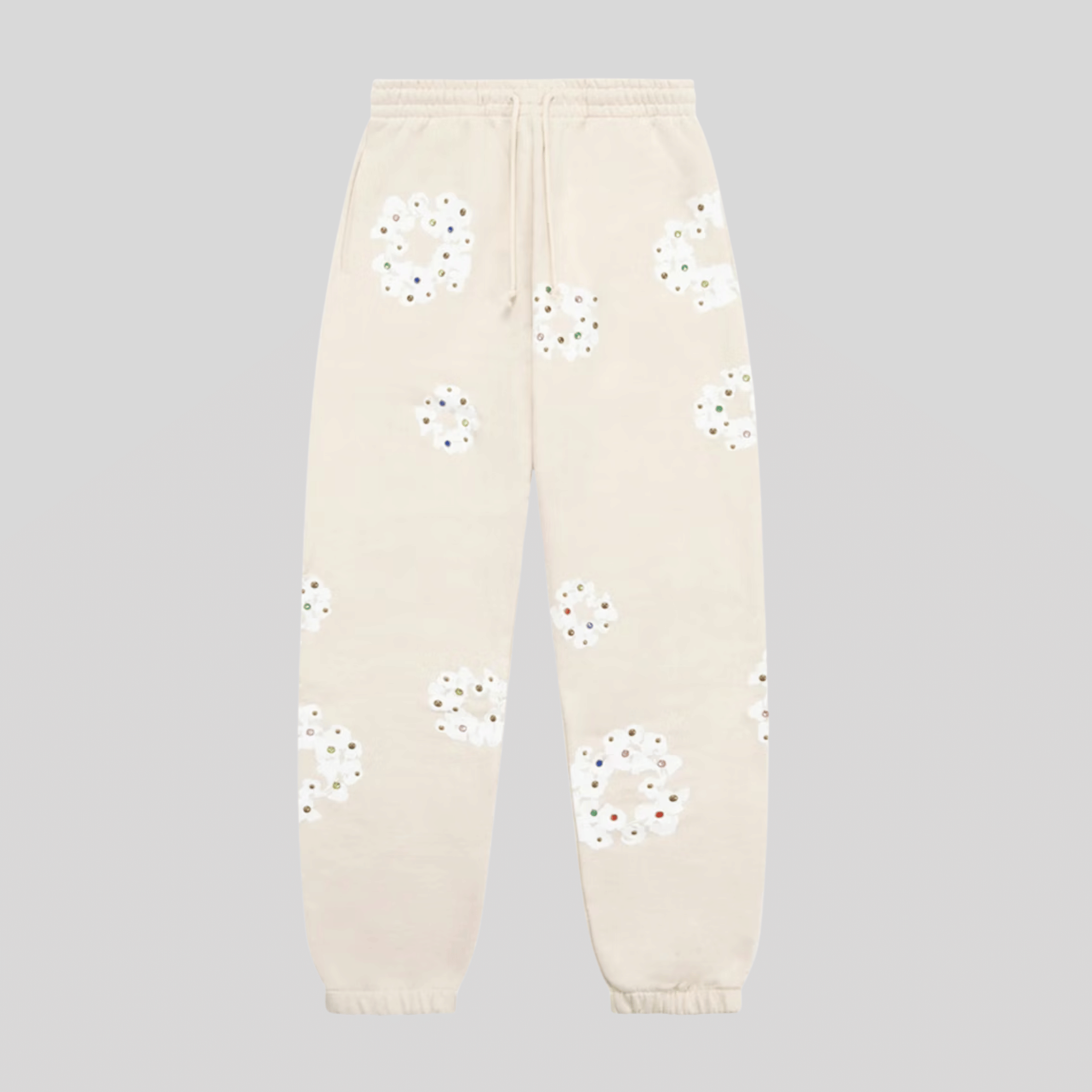 Denim Tears FW25 RHINESTONE SWEATPANTS - OATMEAL