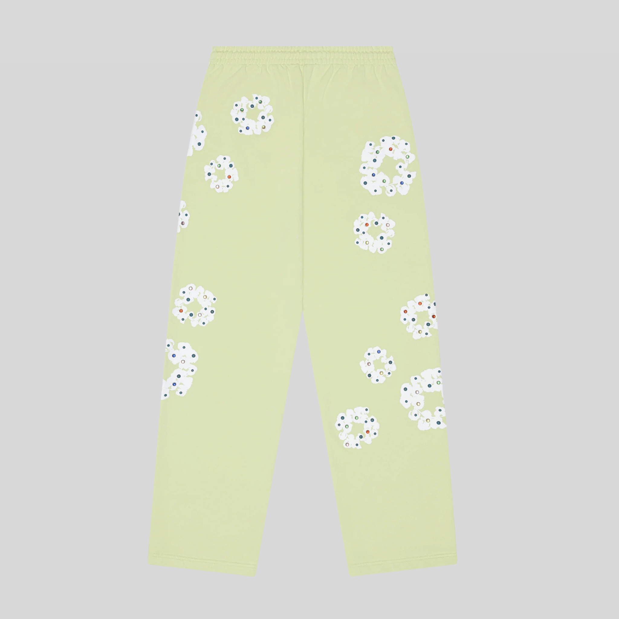 Denim Tears FW25 RHINESTONE SWEATPANTS - NEON GREEN