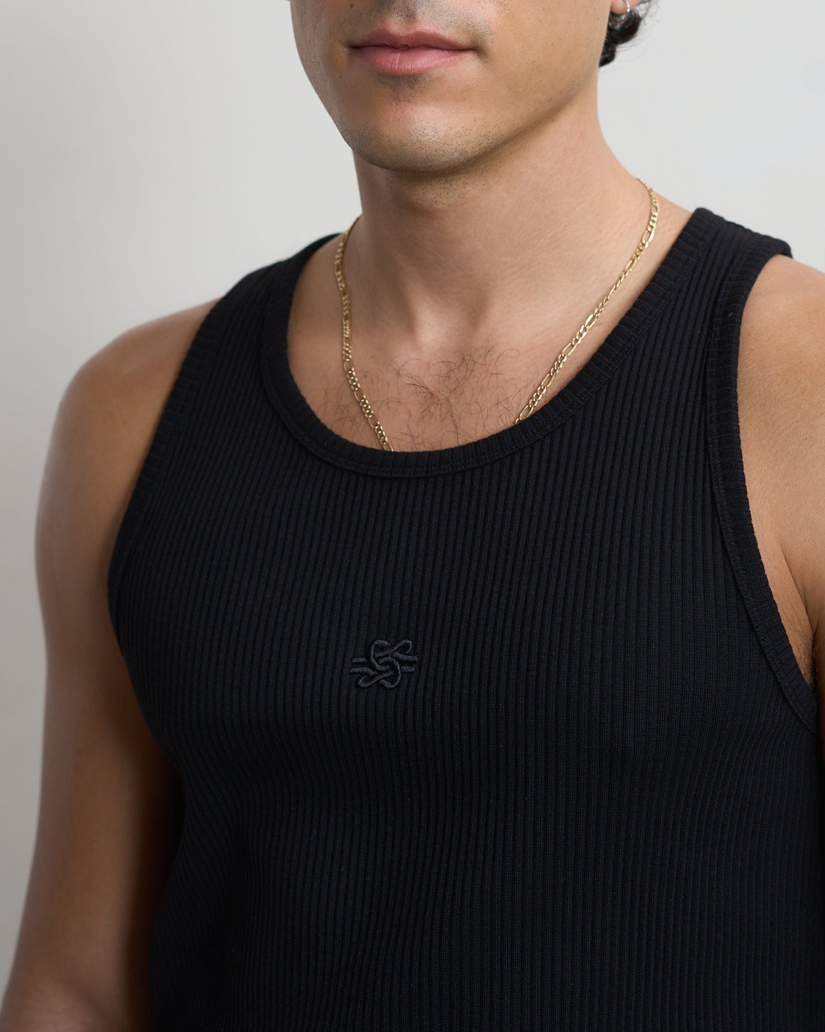 Visionary Tank Top Ribbed Black