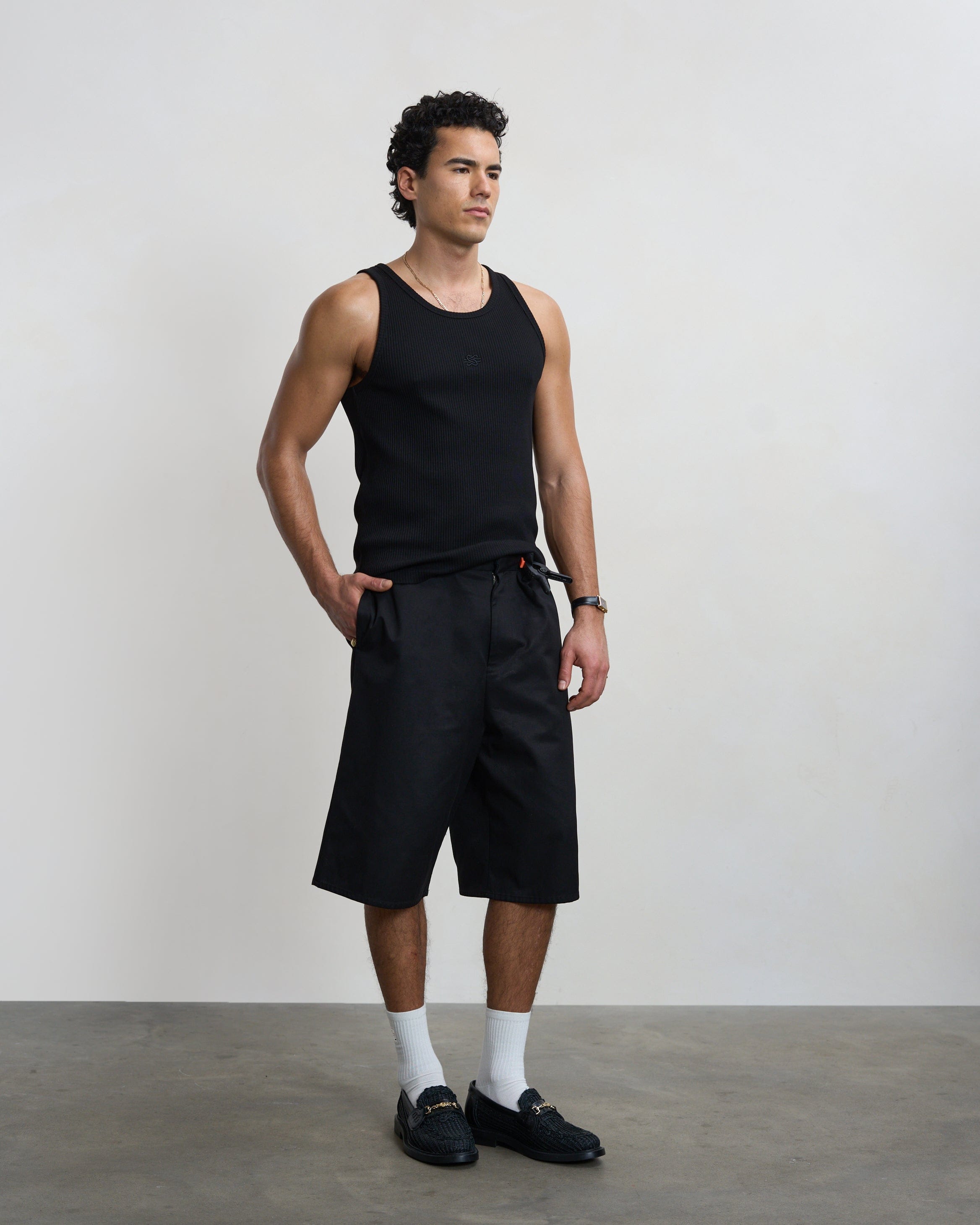 Visionary Tank Top Ribbed Black