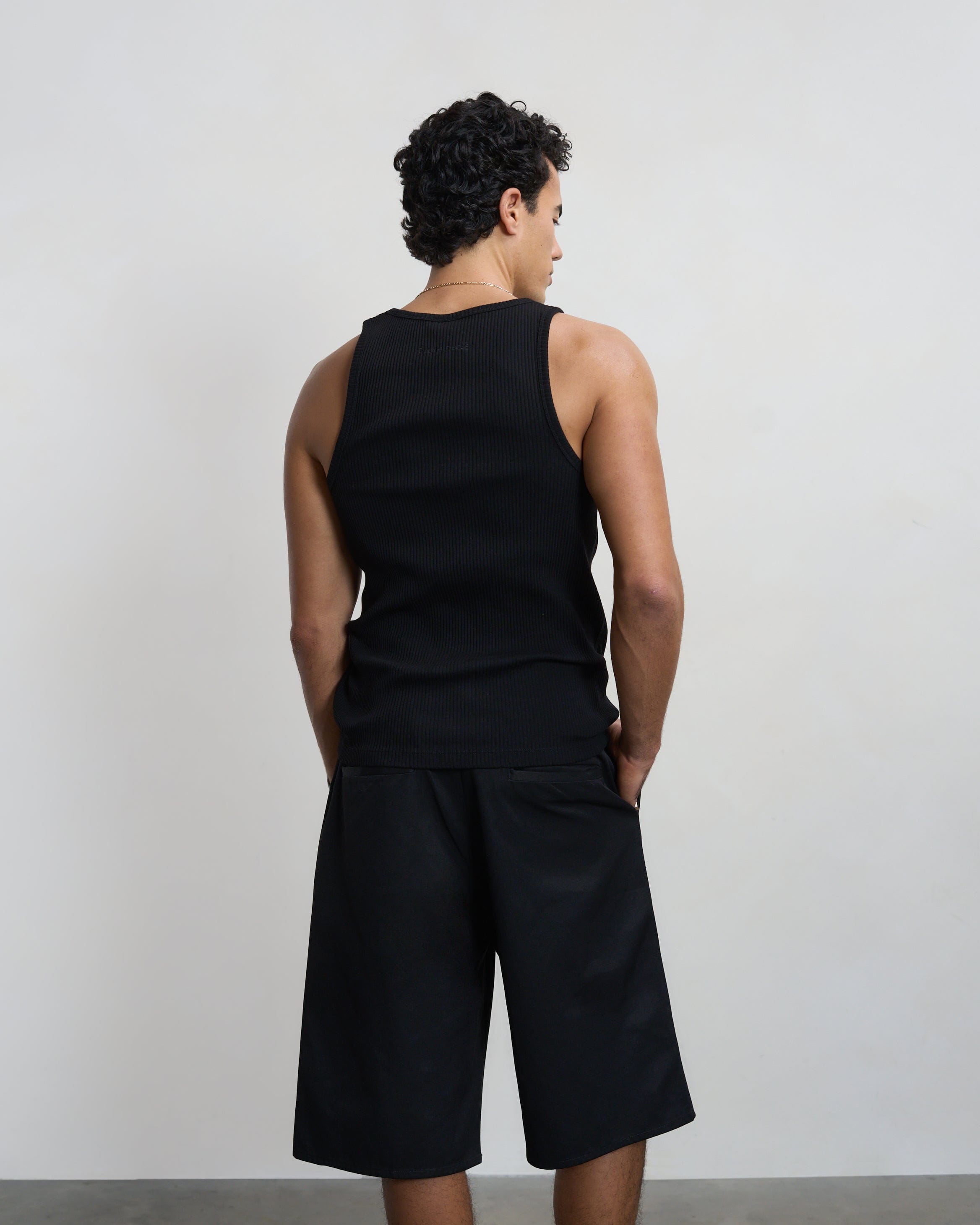 Visionary Tank Top Ribbed Black