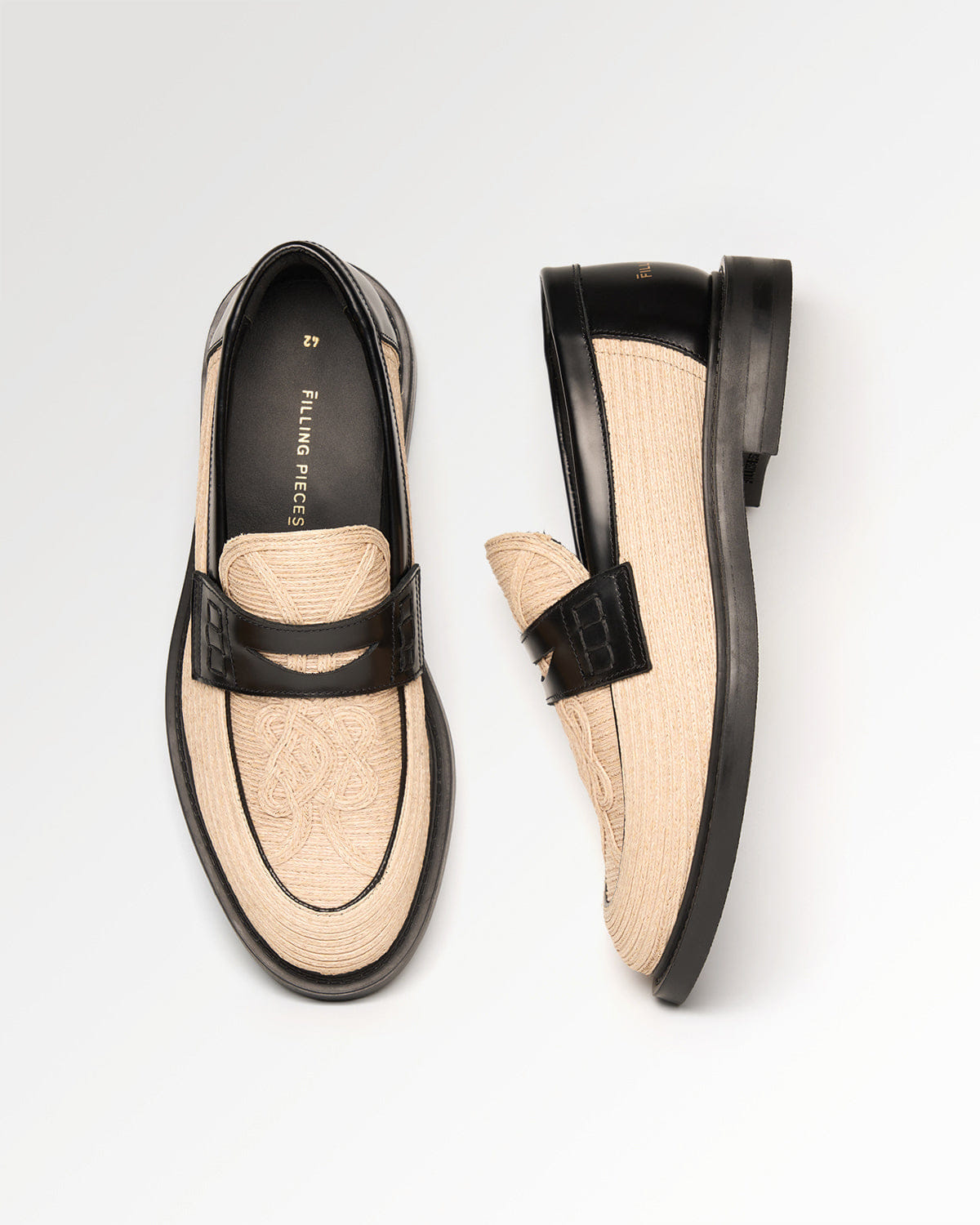 Entry Luxury Loafer Solid Raffia Natural
