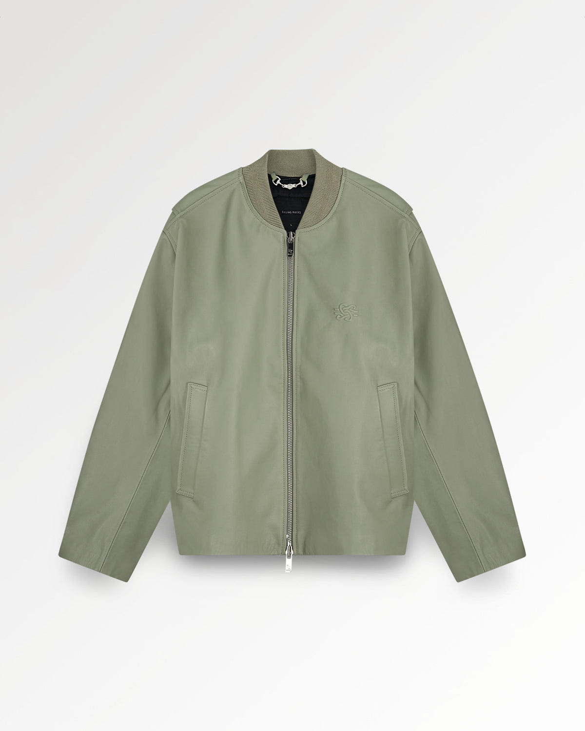 Entry Luxury Leather Bomber Jacket Tea