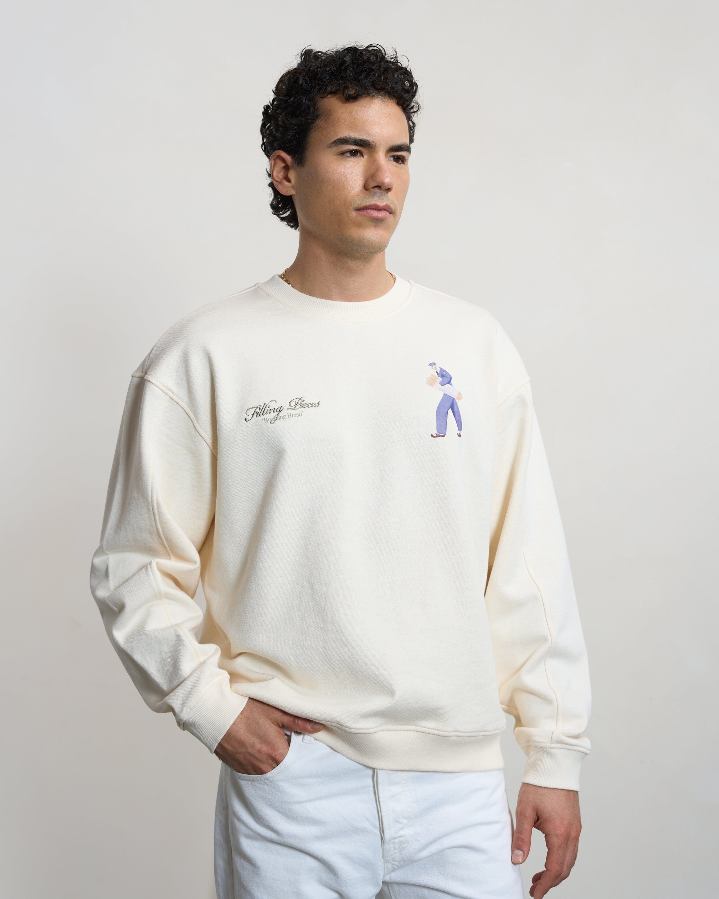 Trend Maven Sweatshirt Bakery Antique White