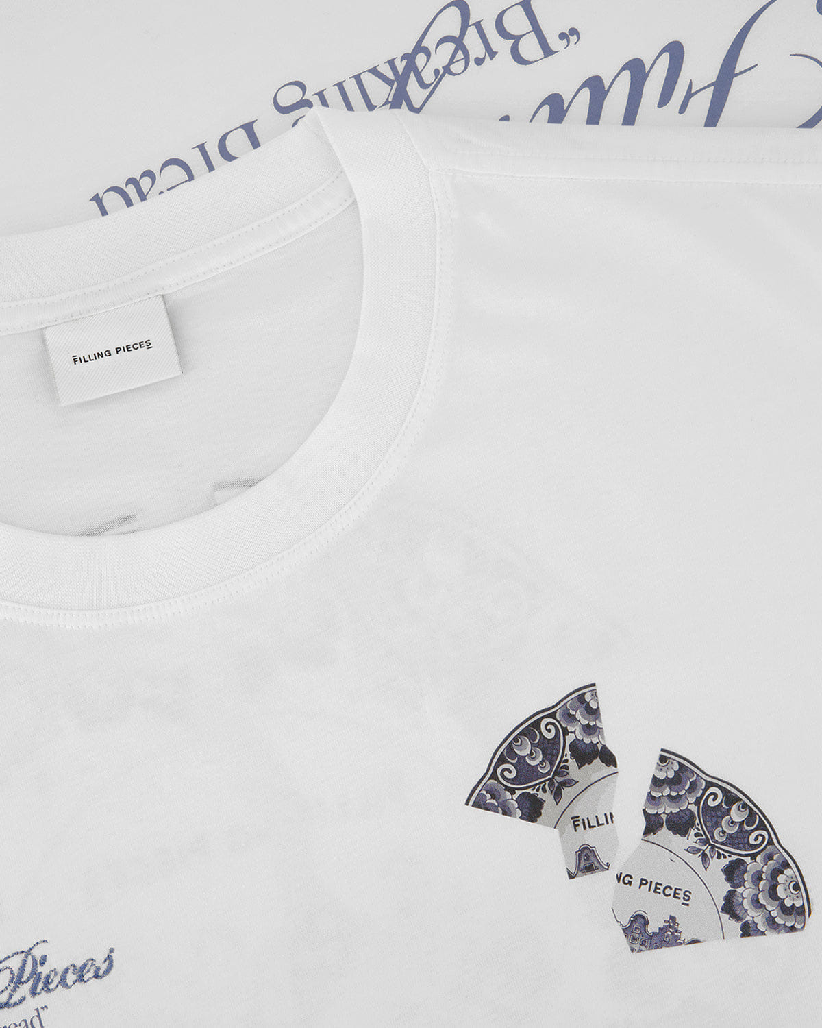 Trend Maven T-shirt Broken Plate White