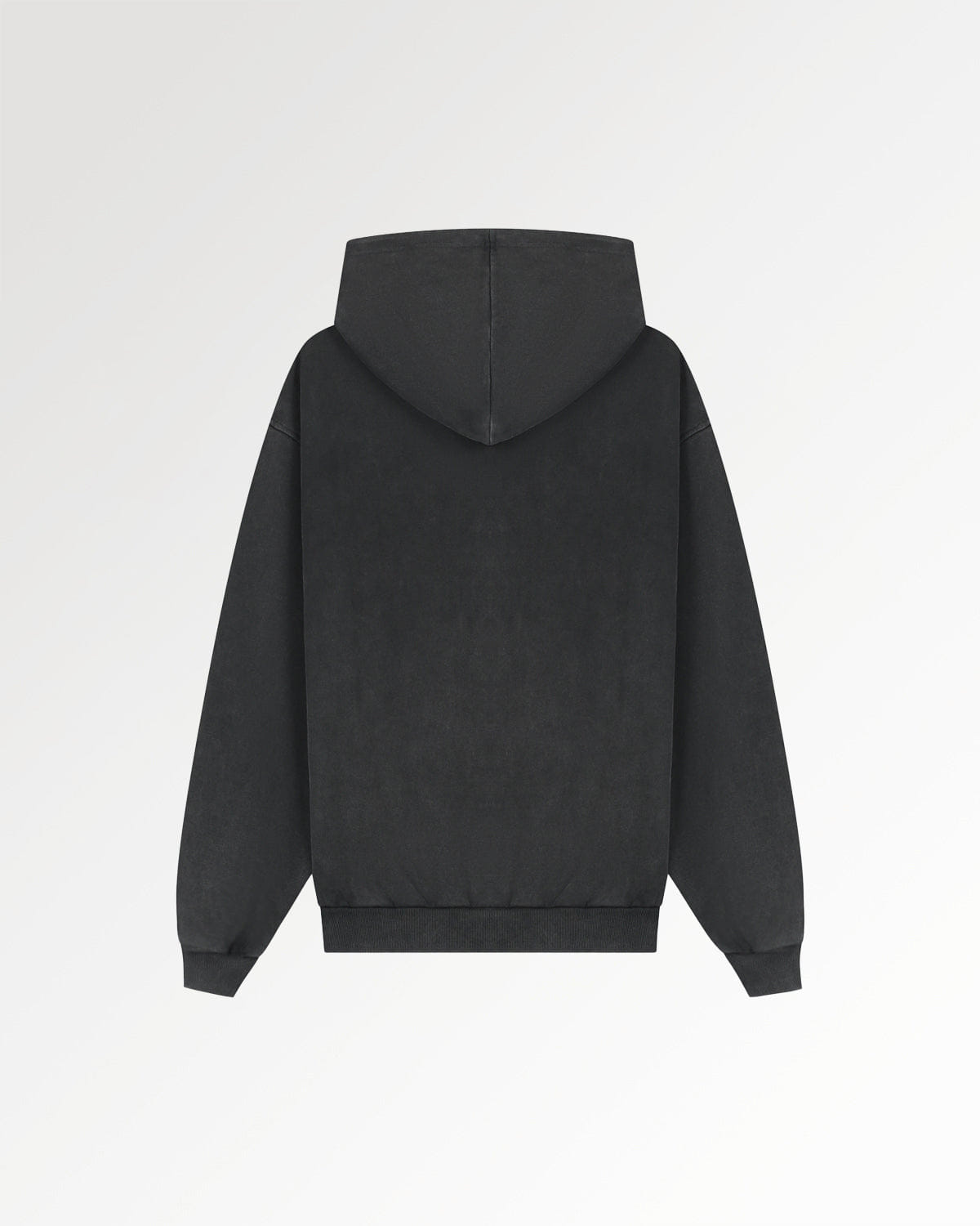 Trend Maven Hoodie Boxy Embroidered Vintage Black