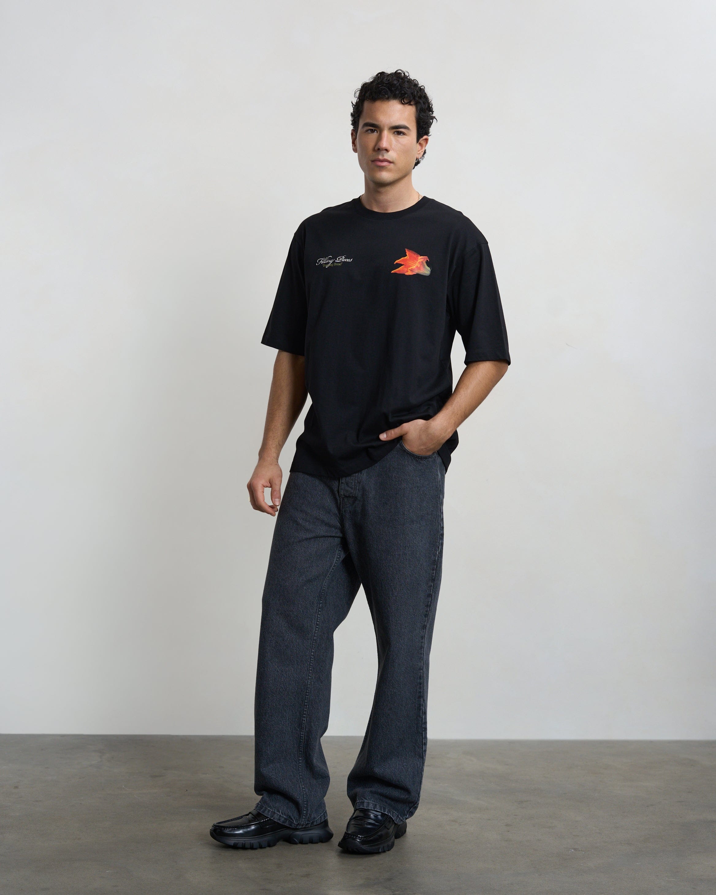 Trend Maven T-shirt Boxy Zucchini Black