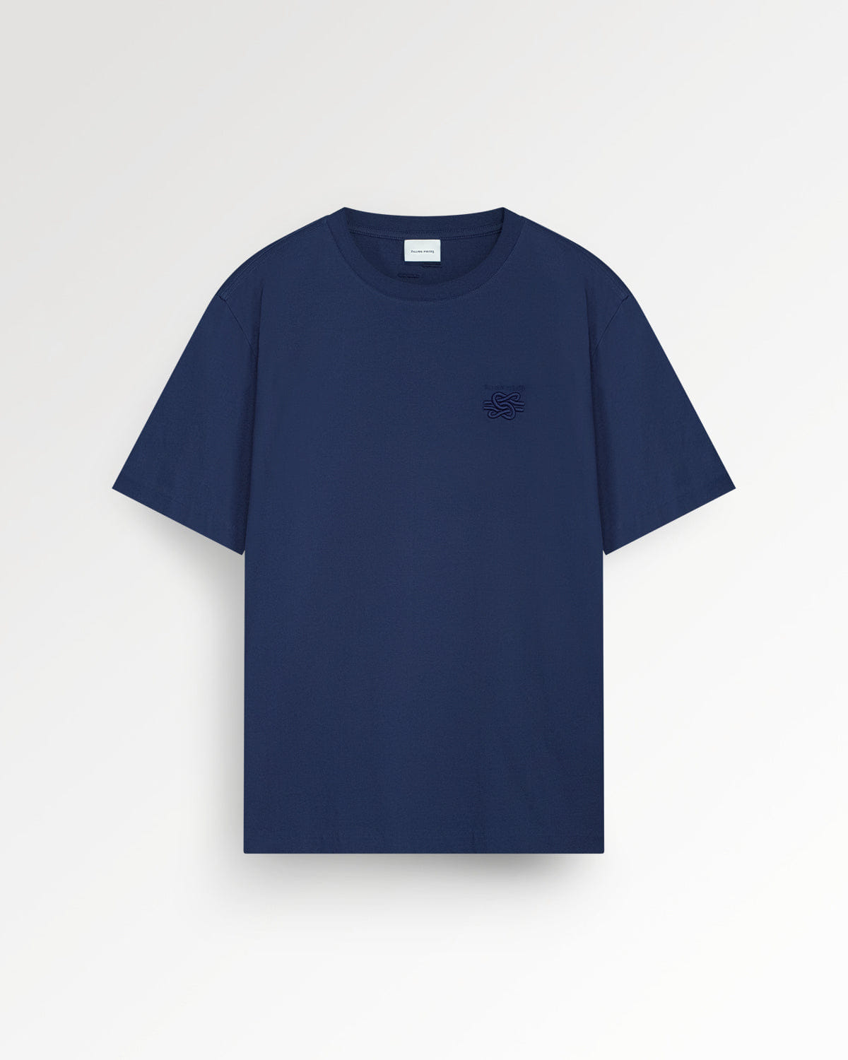 Conventional T-shirt Embroidered Knot Navy