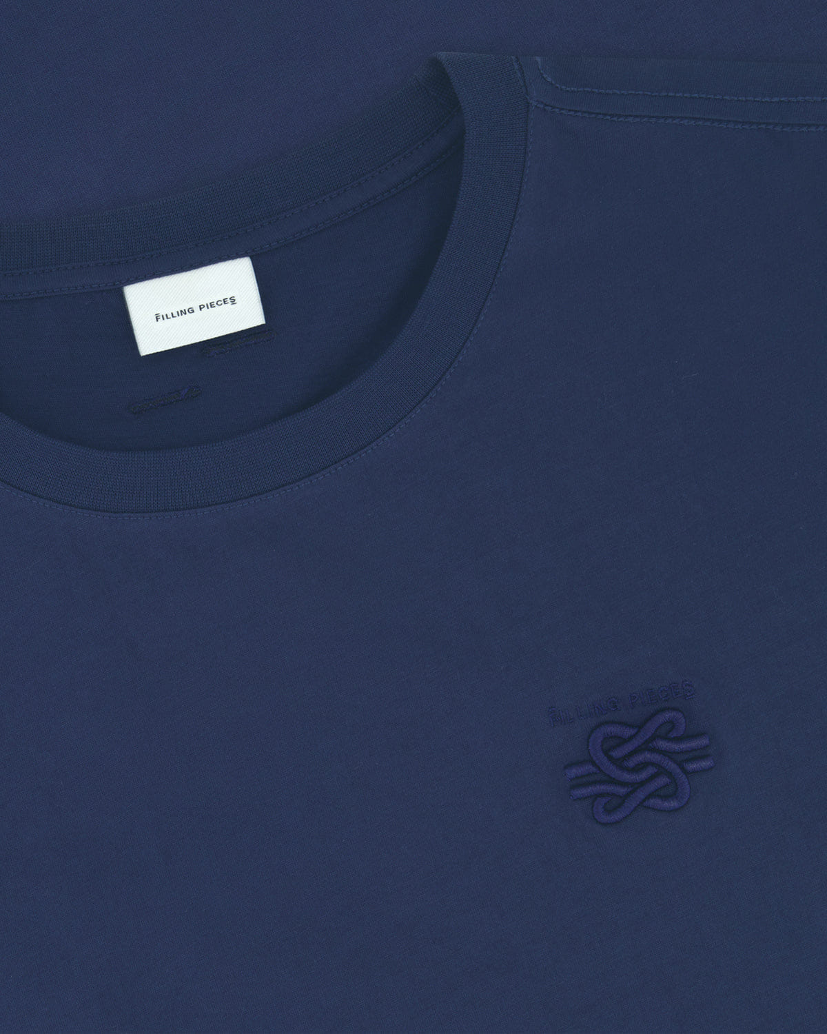 Conventional T-shirt Embroidered Knot Navy