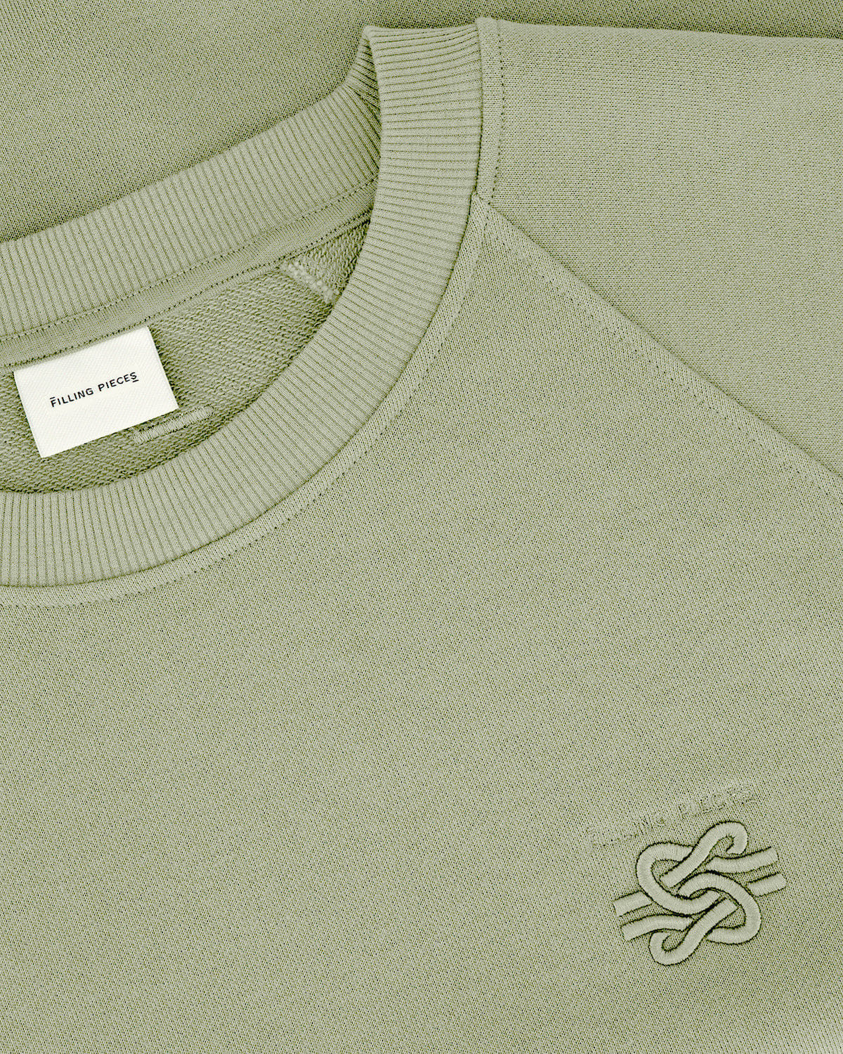 Conventional Sweatshirt Embroidered Knot Tea