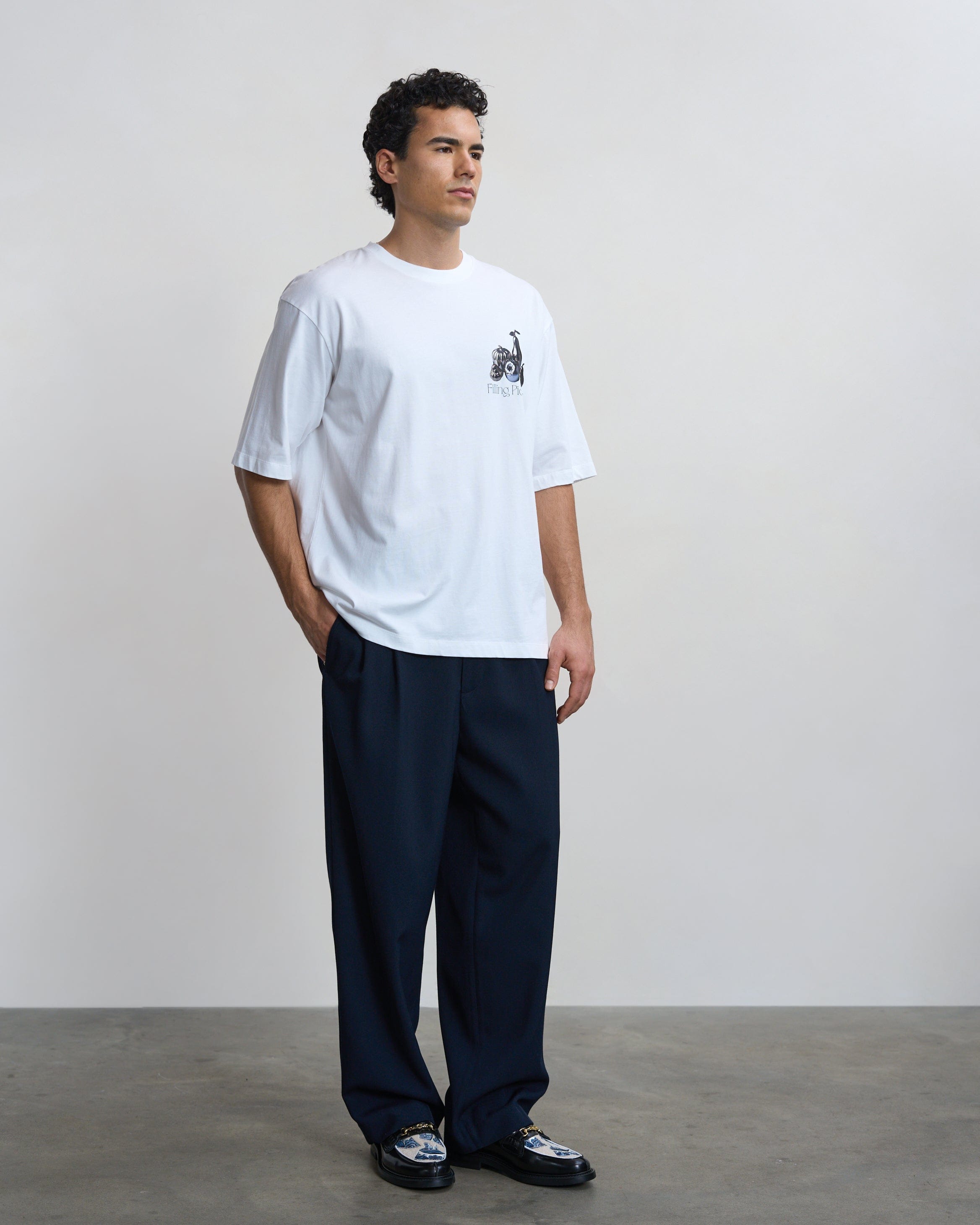Trend Maven T-shirt Boxy Chrome Fruit White