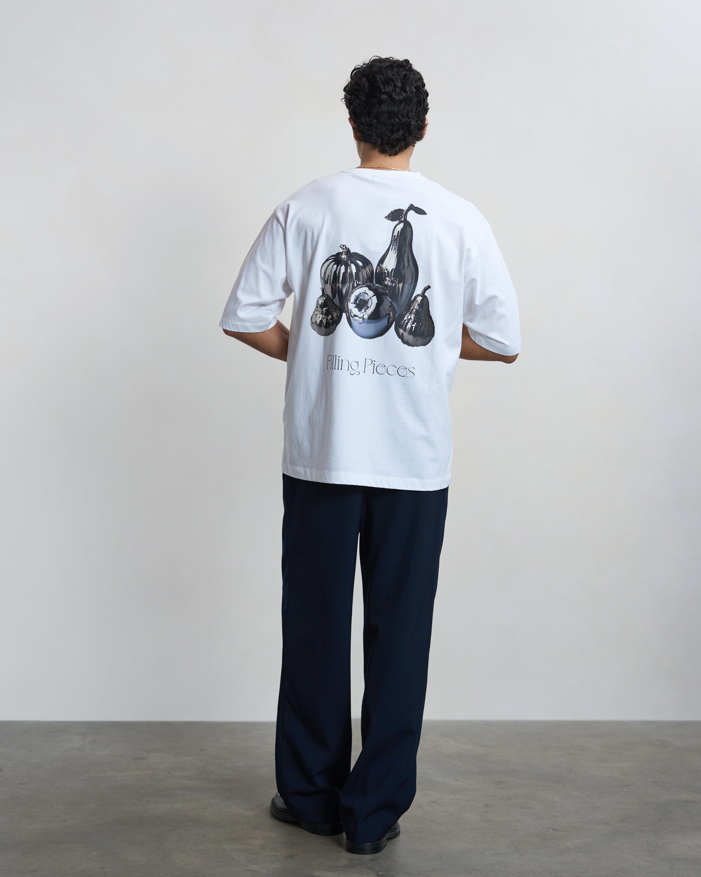 Trend Maven T-shirt Boxy Chrome Fruit White