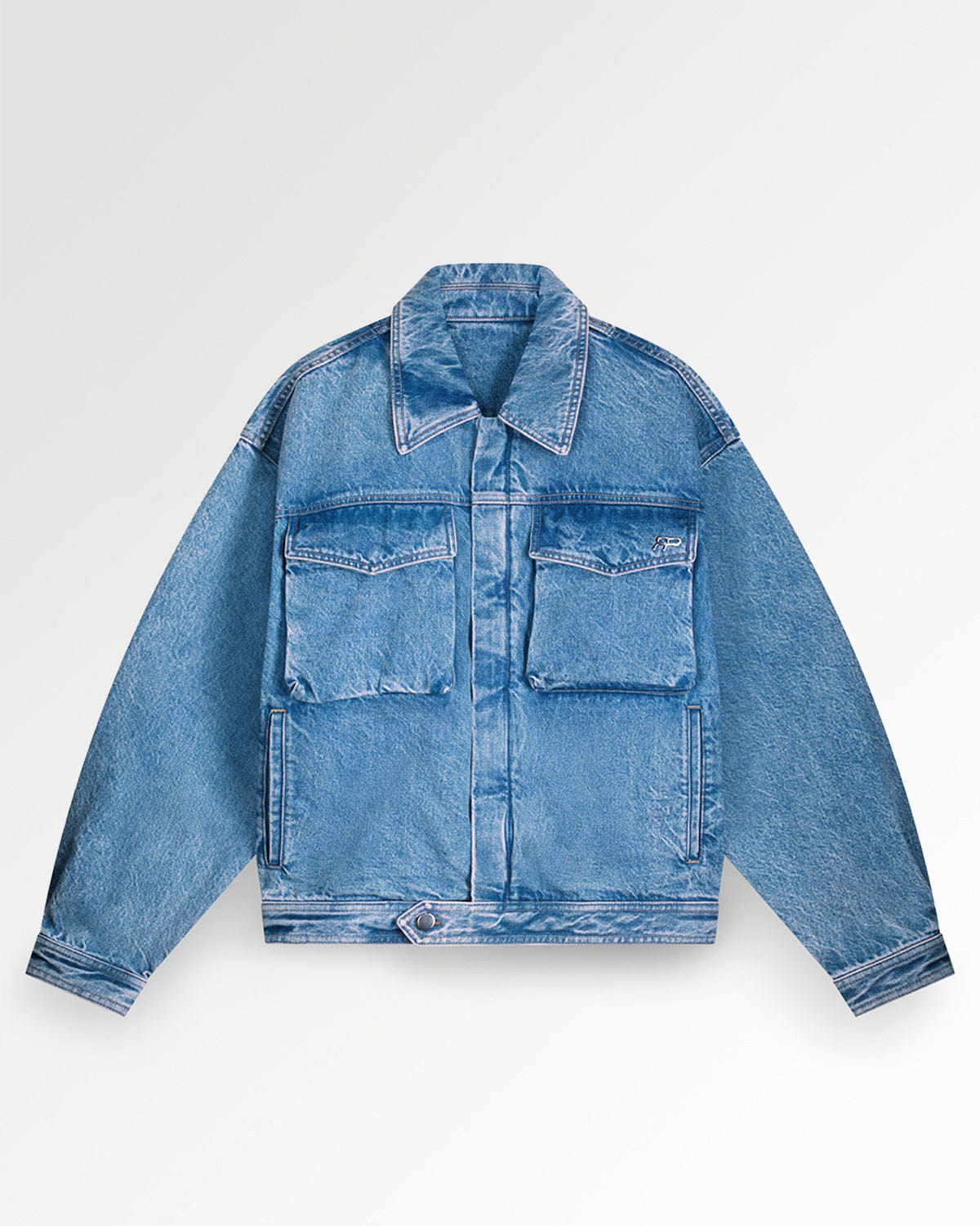 Trend Maven Denim Jacket Washed Indigo