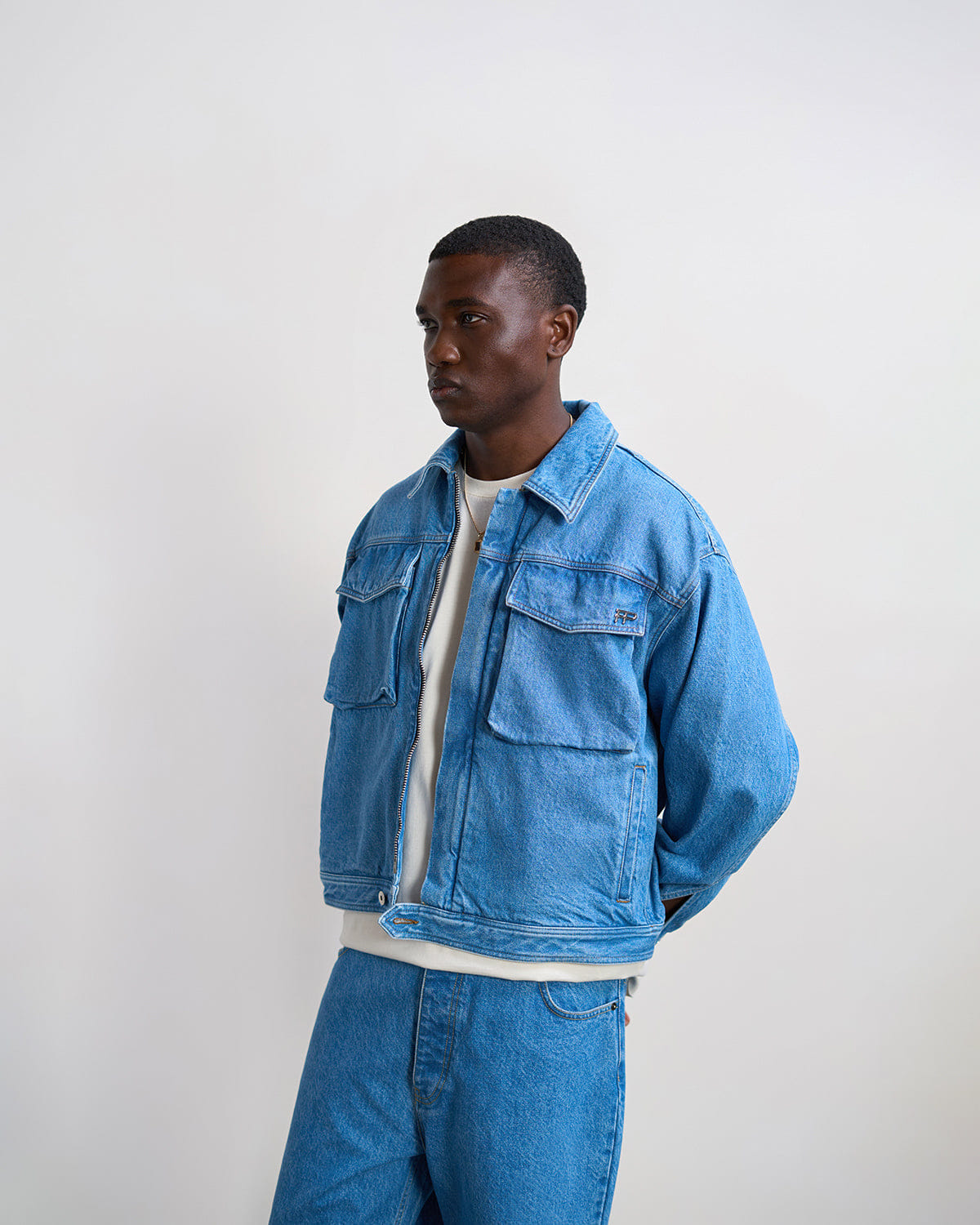 Trend Maven Denim Jacket Washed Indigo