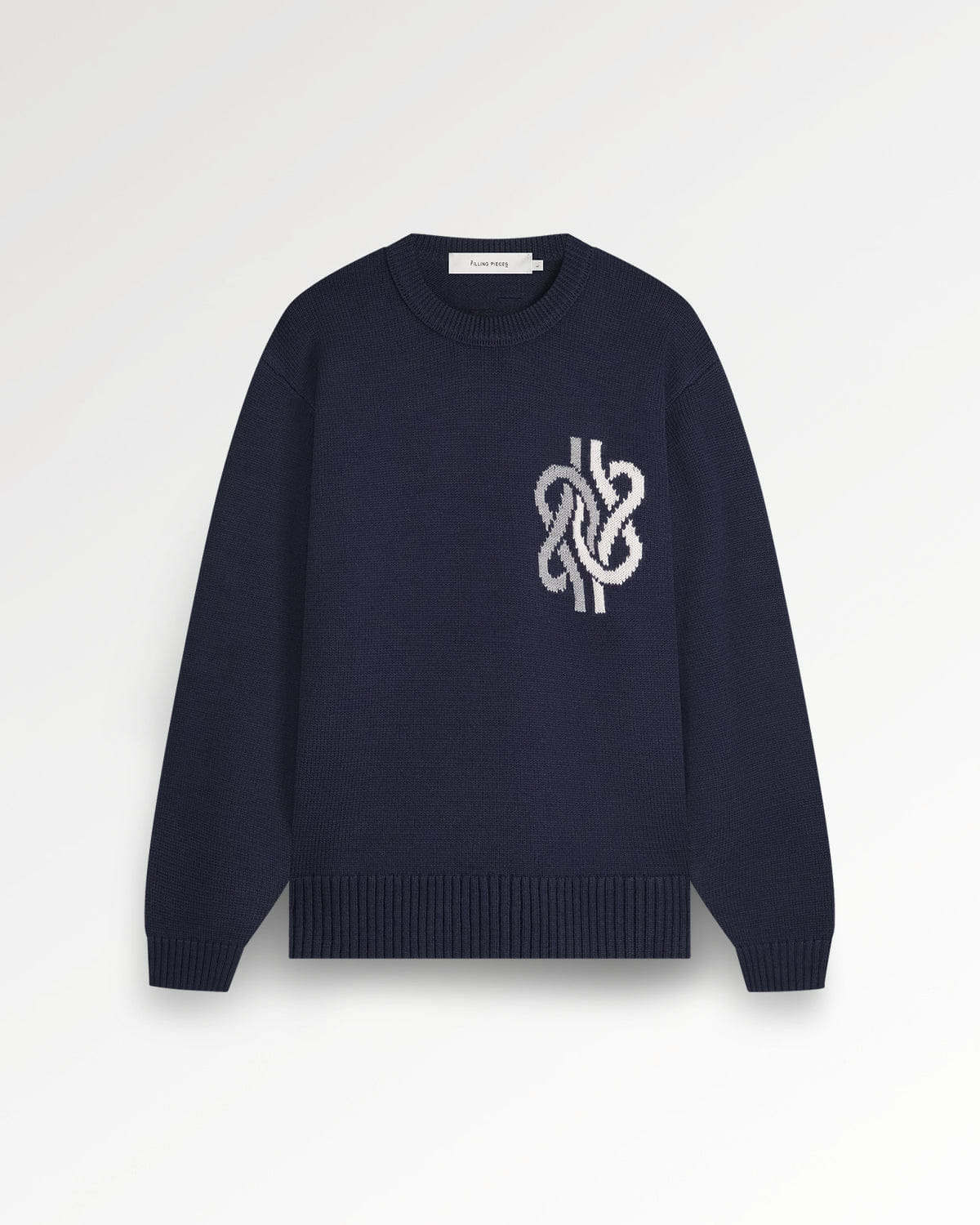 Conventional Knit Sweater Knot Navy