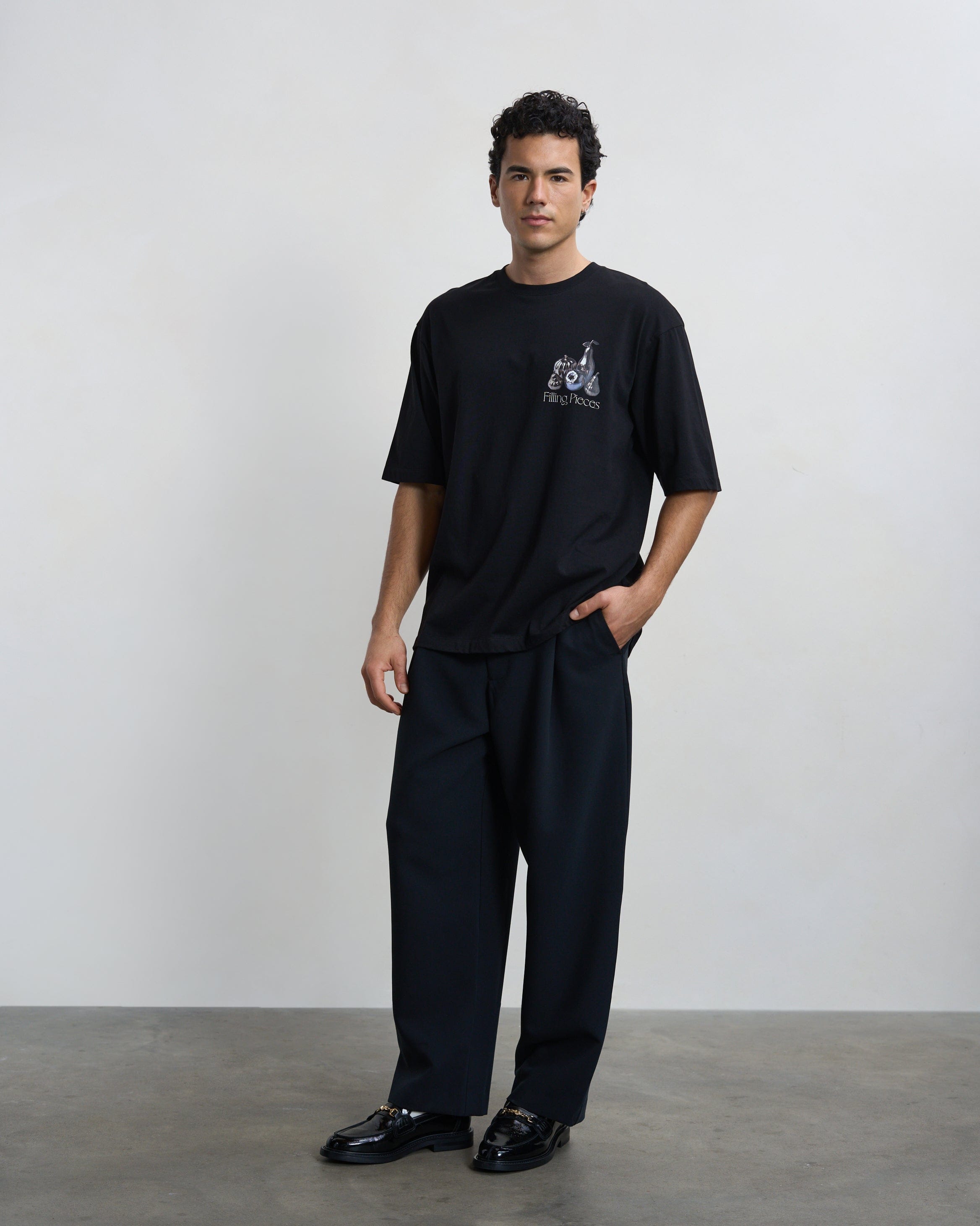 Trend Maven T-shirt Boxy Chrome Fruit Black