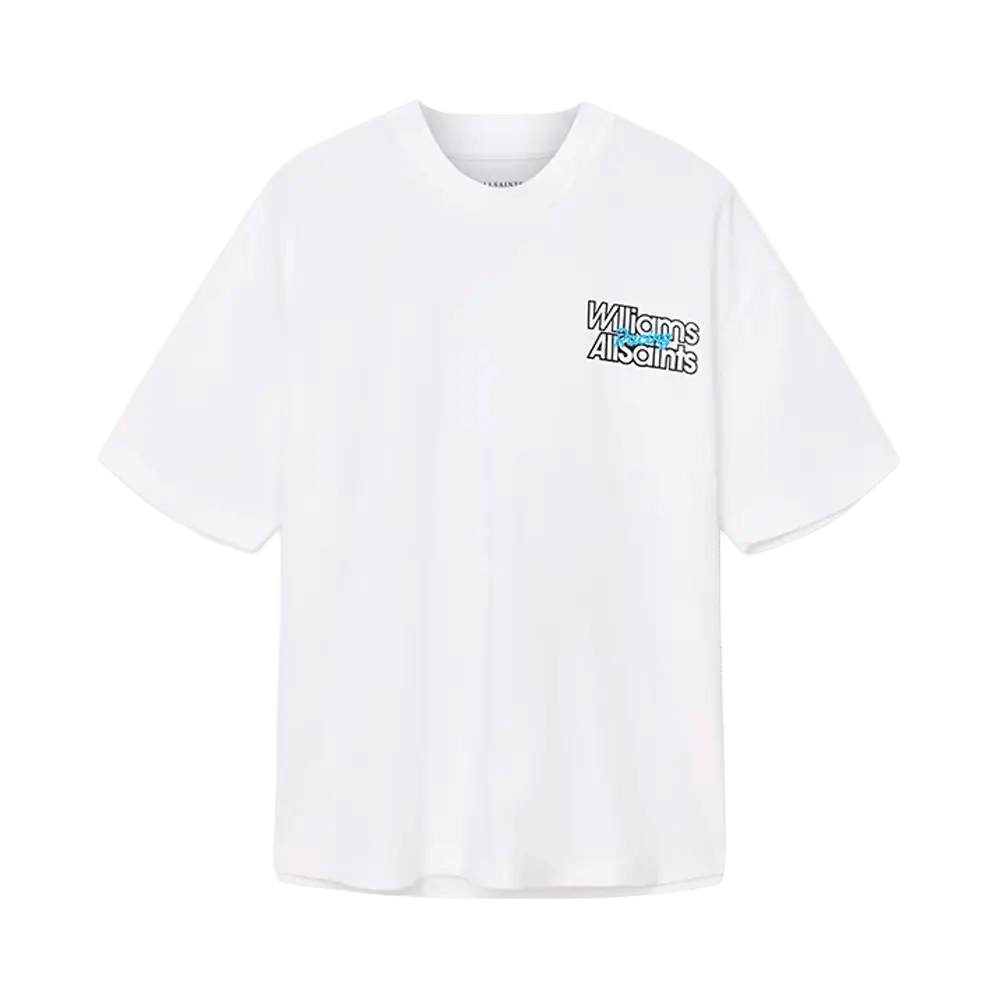 AllSaints Williams X AllSaints Pole Crew Neck T-Shirt Ashen White