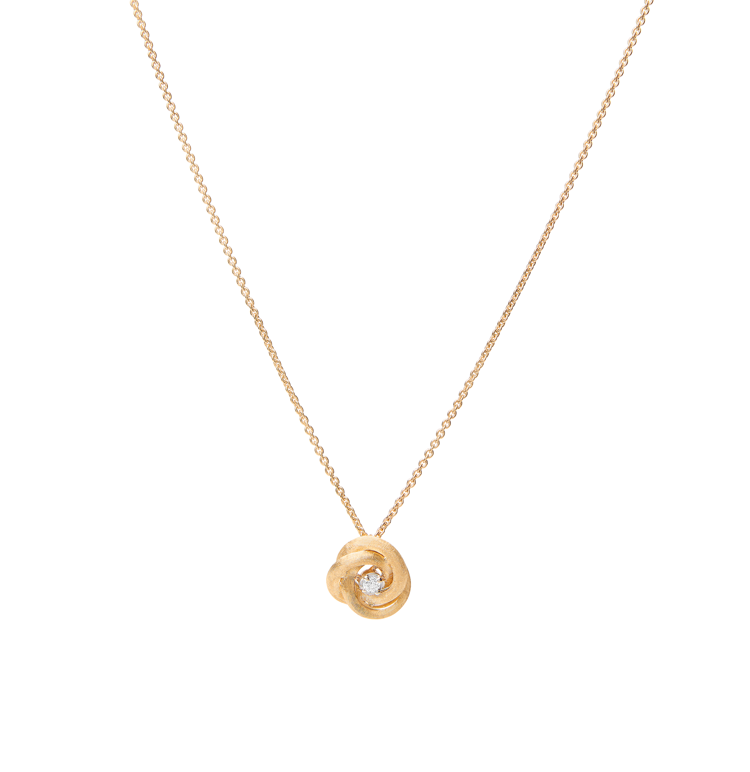 Marco Bicego Mixed Metals Jaipur Knot Diamond Pendant Necklace