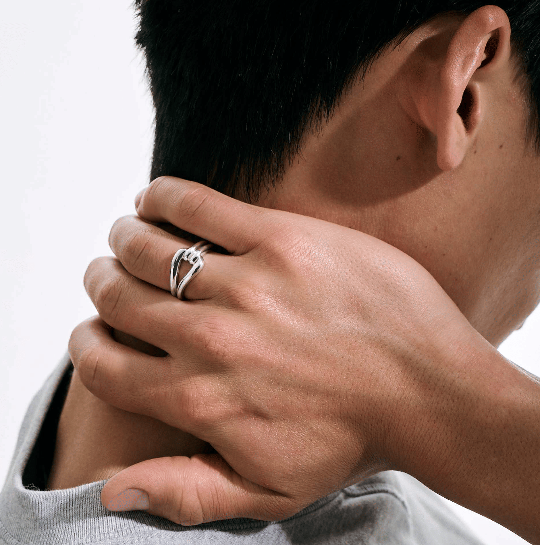 John Hardy Surf Sterling Silver Link Ring