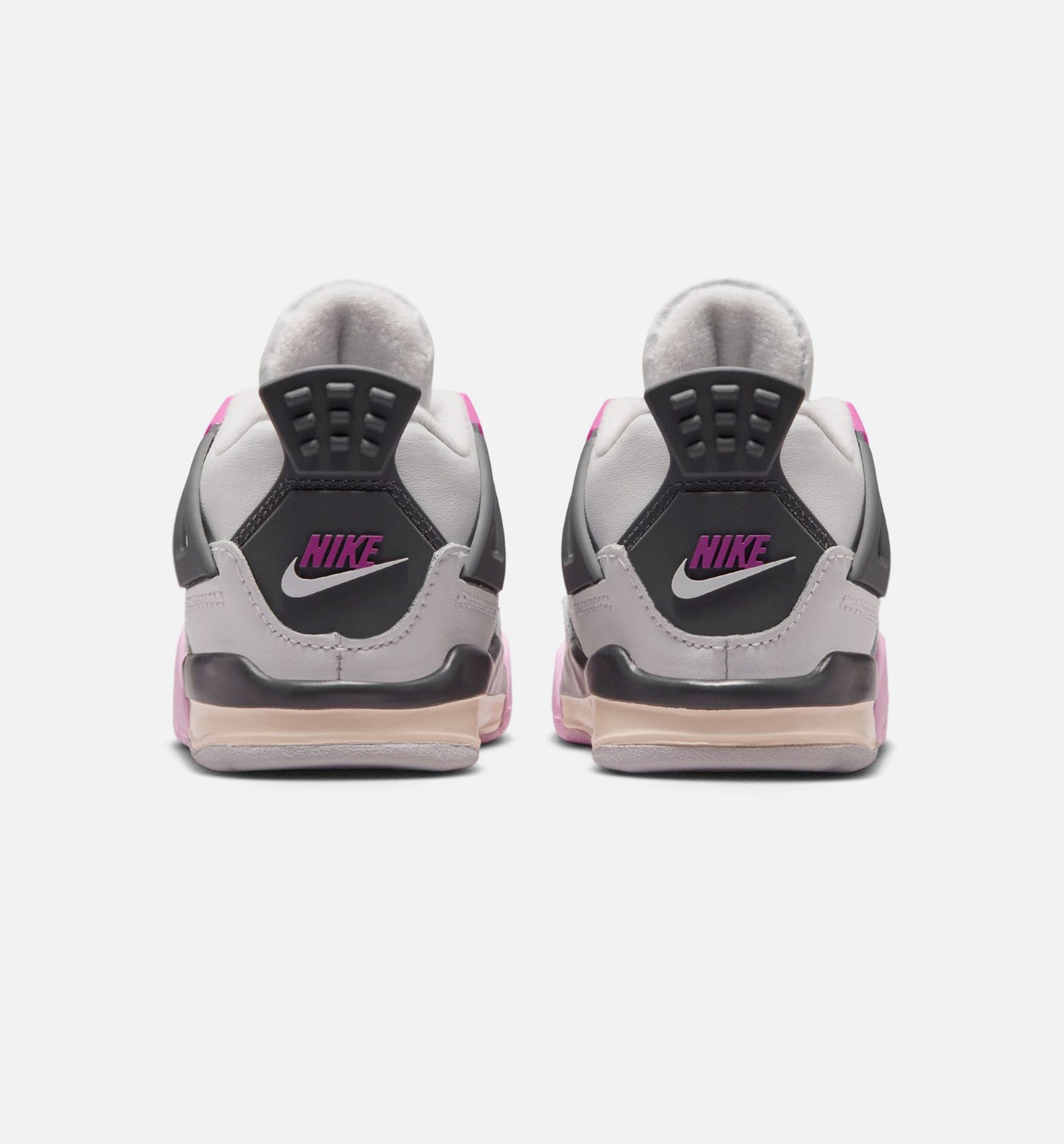 Air Jordan 4 Retro Comic Infant Toddler Lifestyle Shoe - Off White/Fire Pink/Anthracite