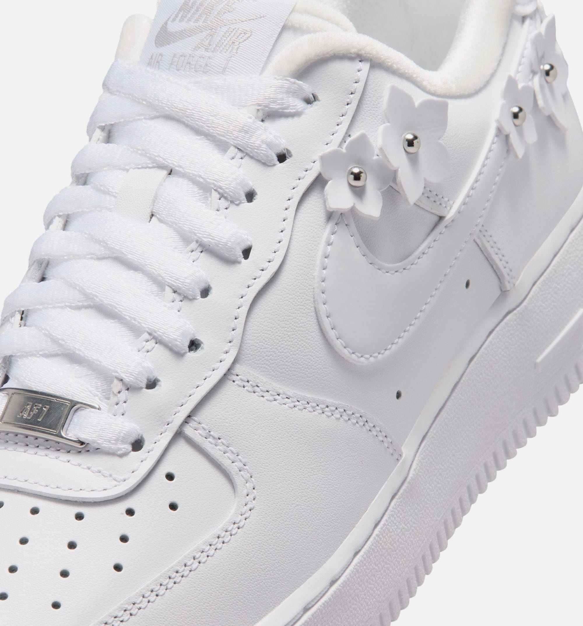 Nike Air Force 1'07 Florette Womens Lifestyle Shoe - White/Wolf Grey/Metallic Silver/White