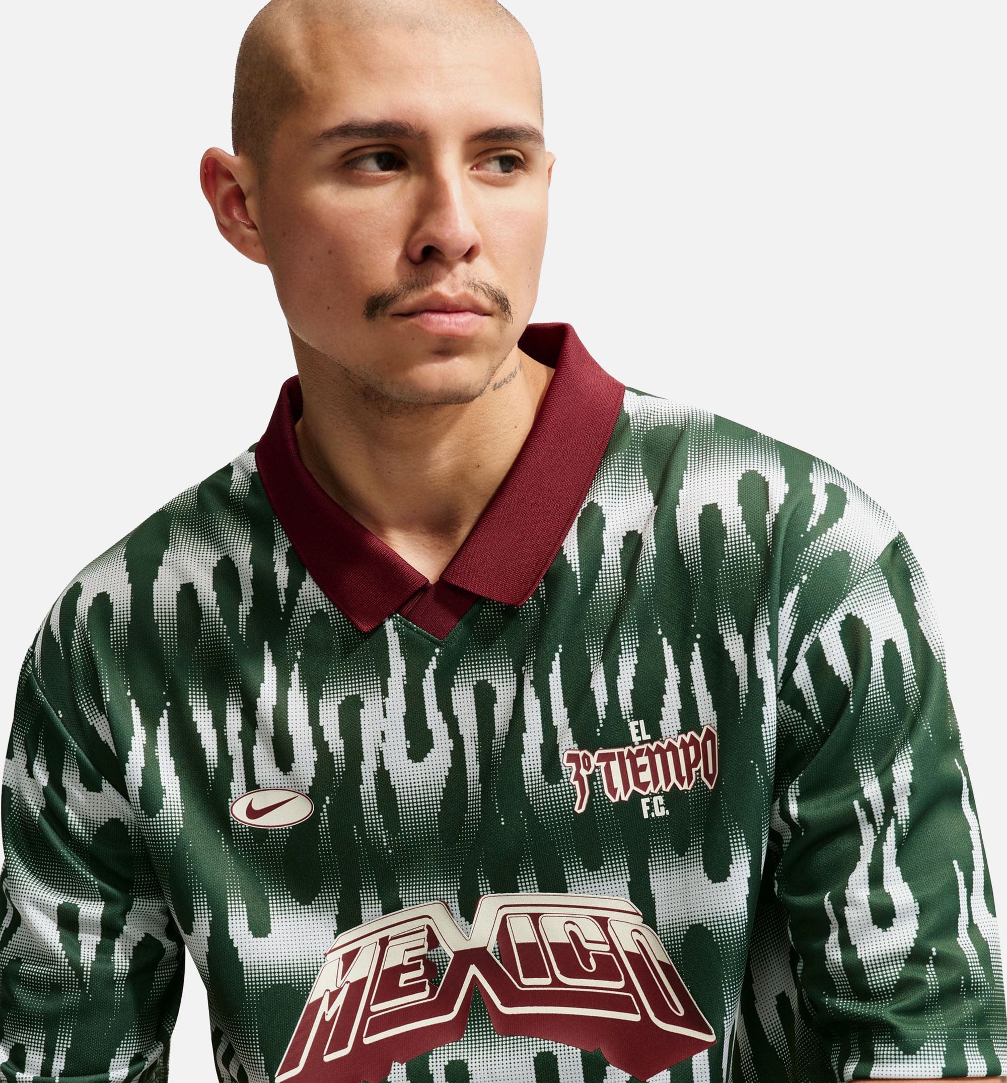 Nike Sportswear Club Goalie Futbol Mexico Mens Jersey - Fire/Phantom/Team Red/Team Red
