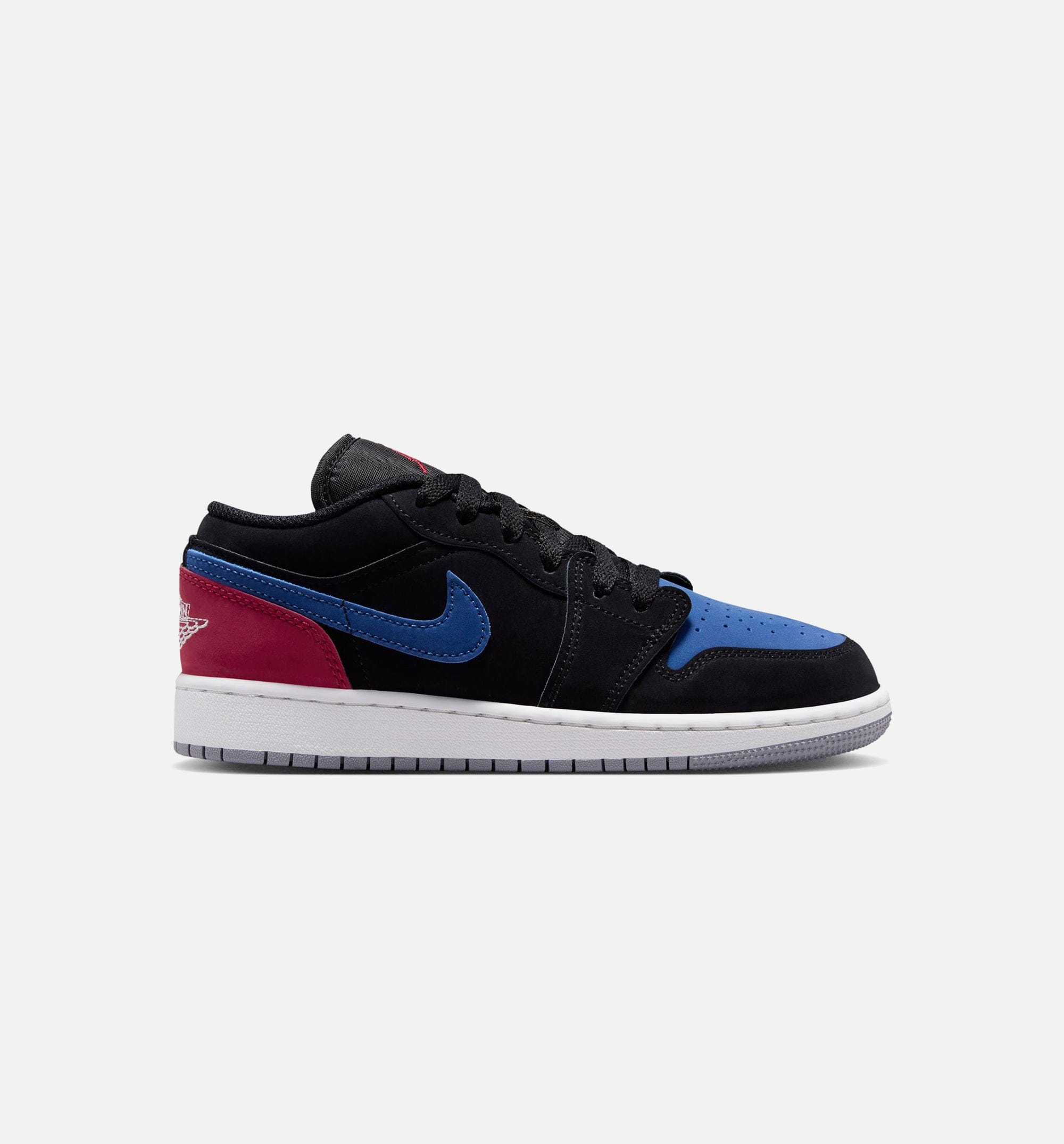 Air Jordan 1 Low Grade School Lifestyle Shoe - Black/Summit White/True Blue/Varsity Red