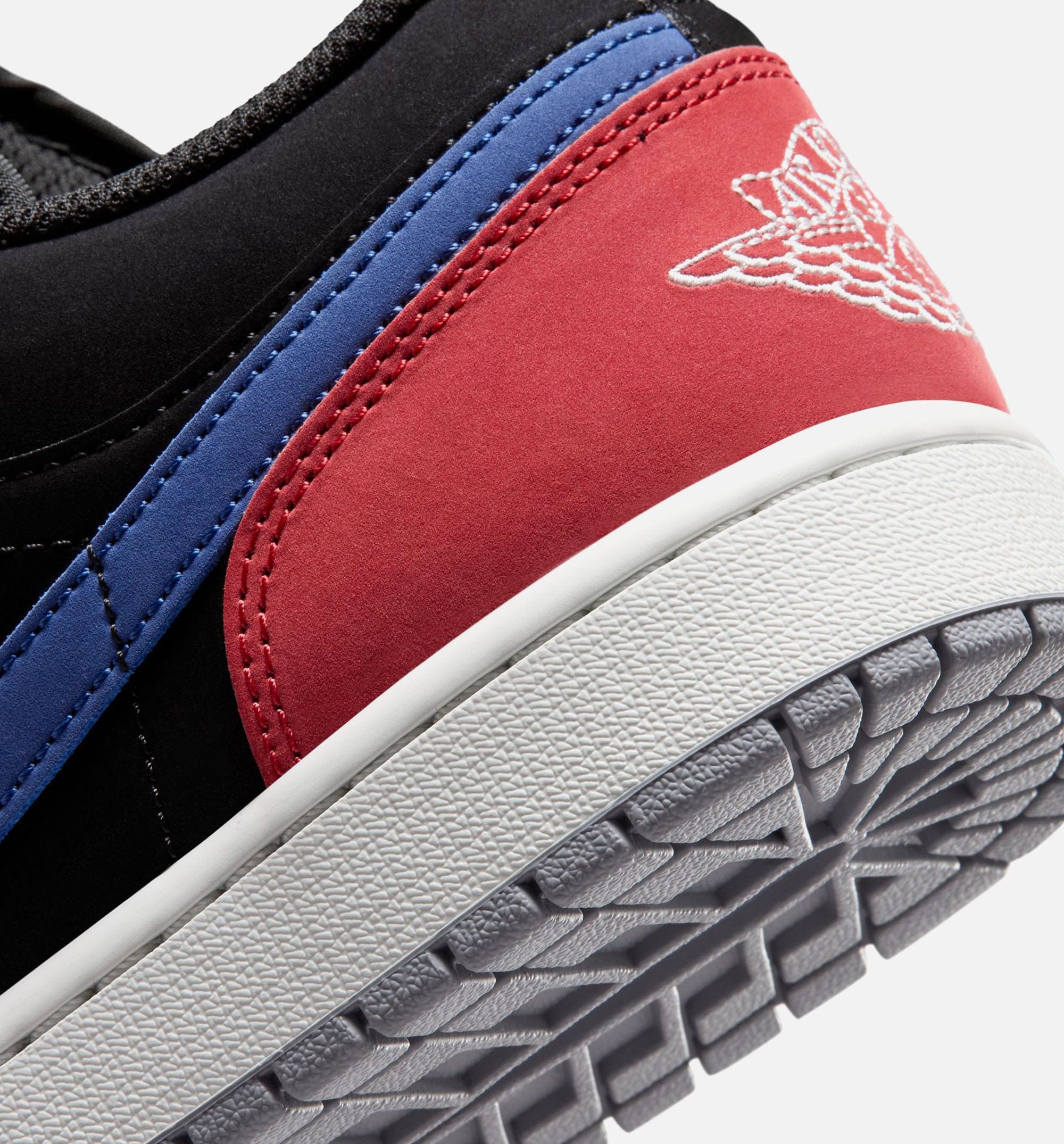 Air Jordan 1 Low Mens Lifestyle Shoe - Black/Summit White/True Blue/Varsity Red)