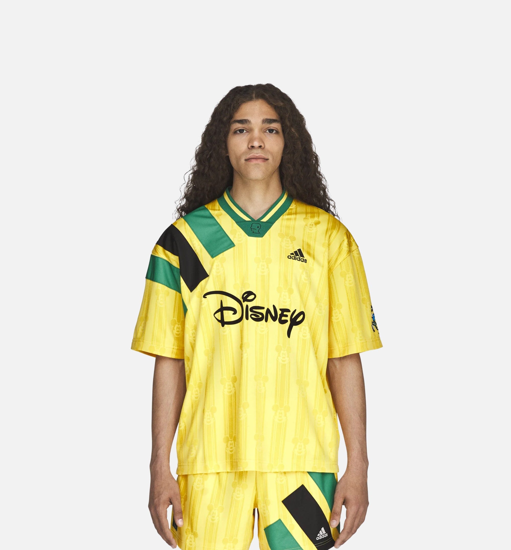 adidas Originals x Brain Dead By Disney Mens Jersey - Yellow/Green/Black