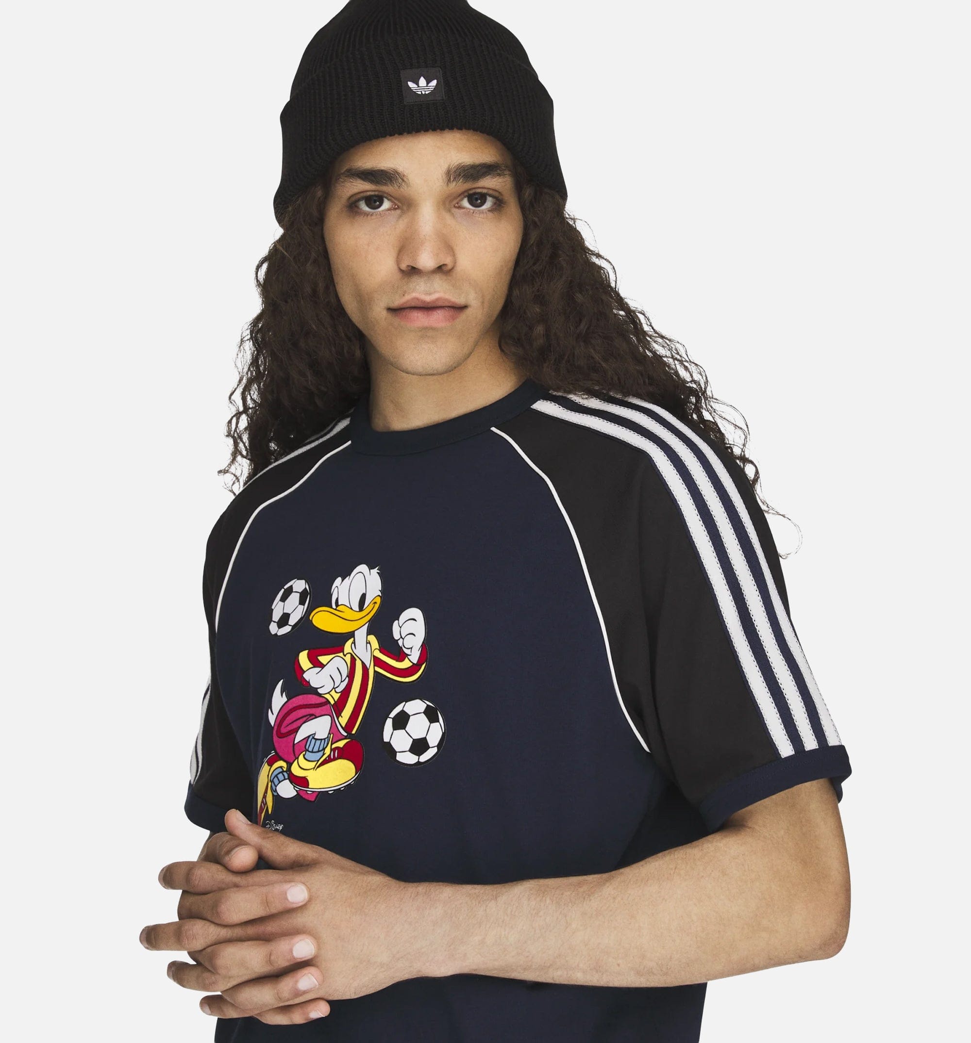 adidas Originals x Brain Dead By Disney Mens Short Sleeve Shirt - Navy/Black