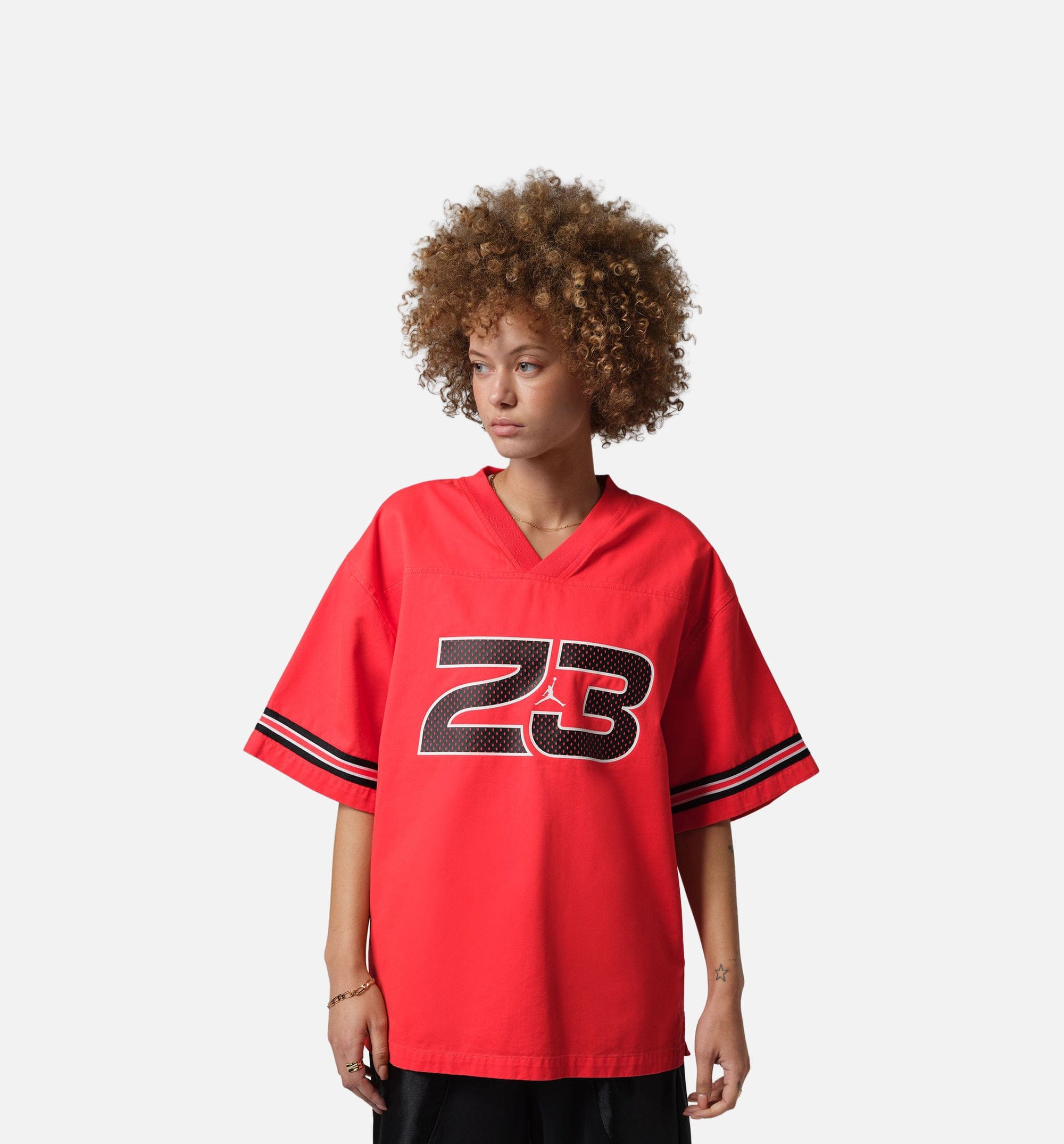 Air Jordan Flight Woven Womens Jersey - Chile Red