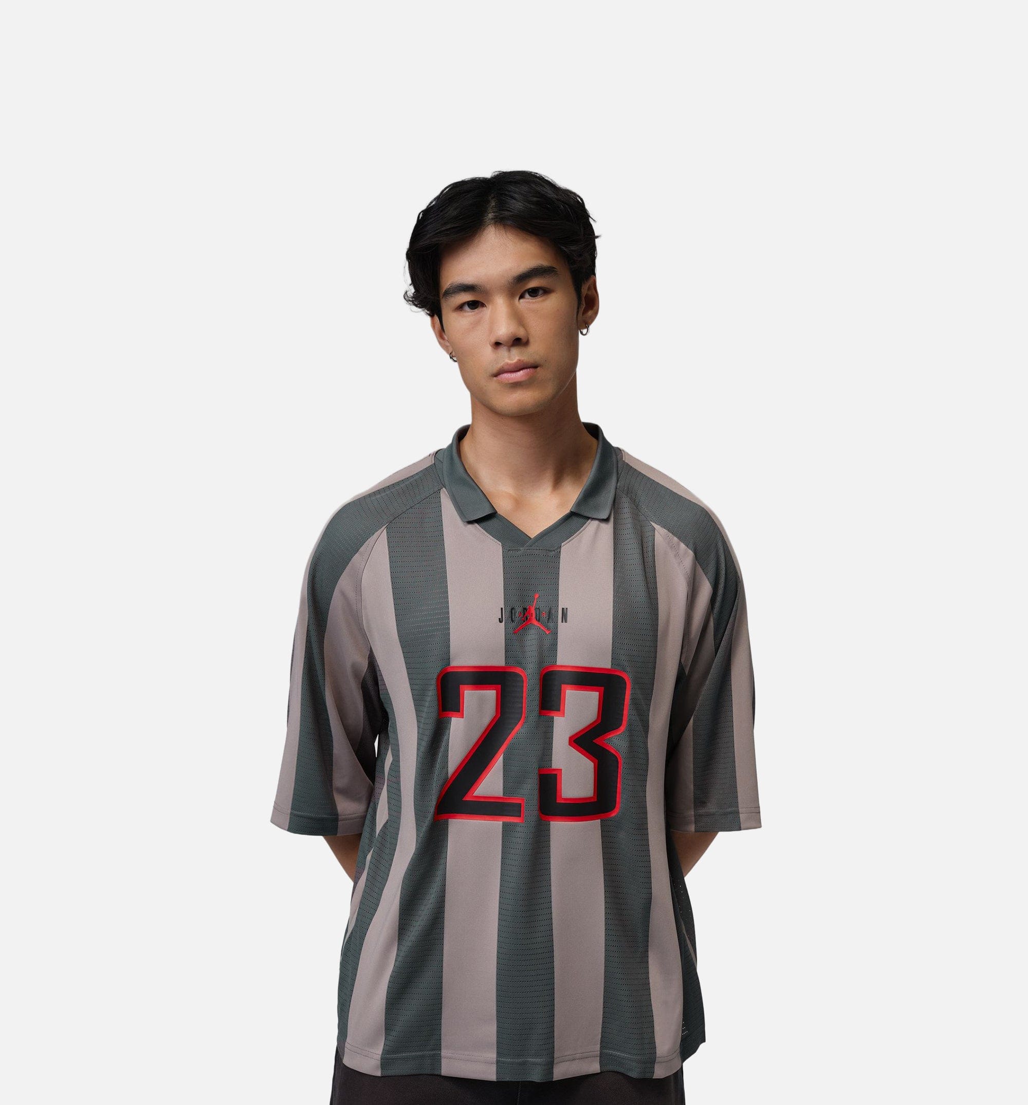 Air Jordan Brooklyn Terrace Mens Short Sleeve Shirt - Enigma Stone/Iron