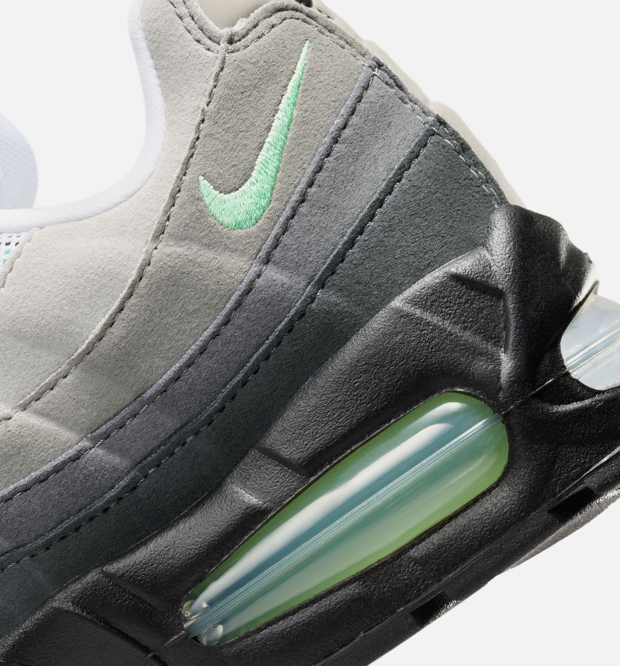 Nike Air Max 95 Big Bubble Fresh Mint Womens Running Shoe - Black/Fresh Mint/White/Medium Grey