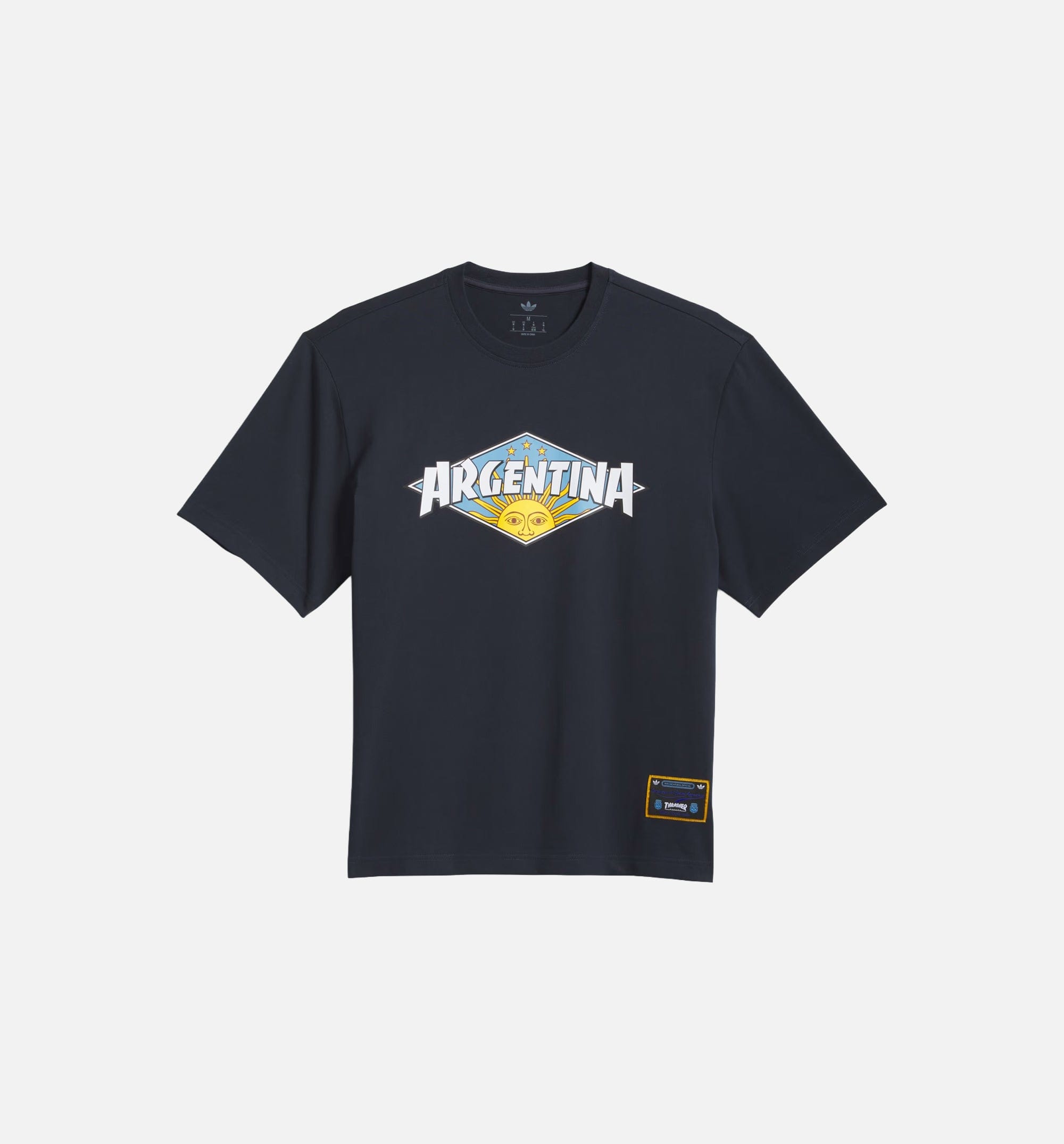 adidas Thrasher X AFA Mens Short Sleeve Shirt - Navy/White