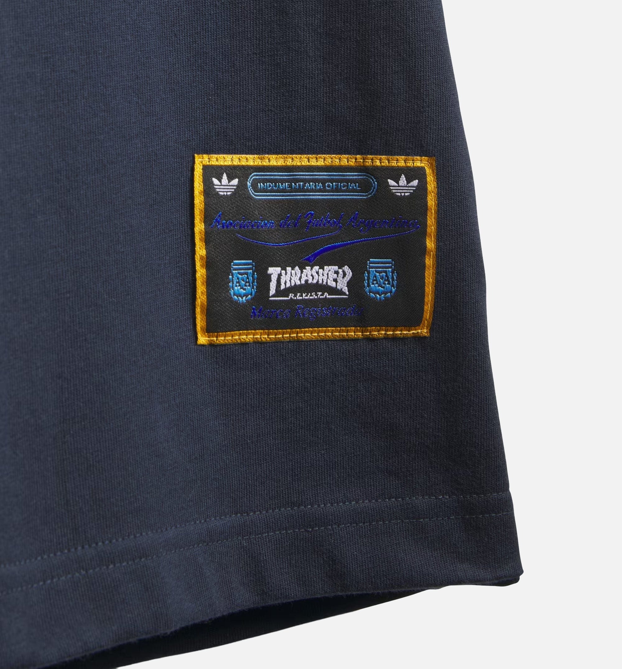 adidas Thrasher X AFA Mens Short Sleeve Shirt - Navy/White