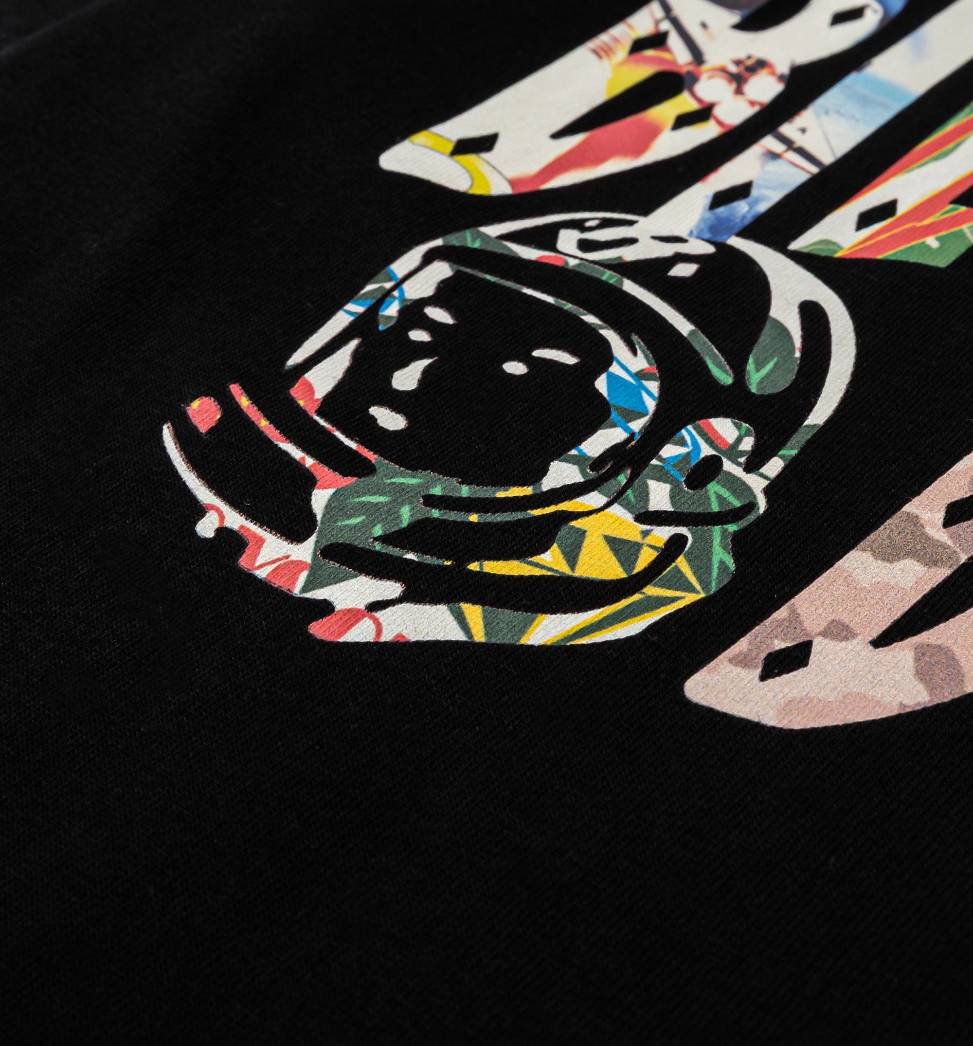 Billionaire Boys Club Curve Collage Mens Short Sleeve Shirt - Black