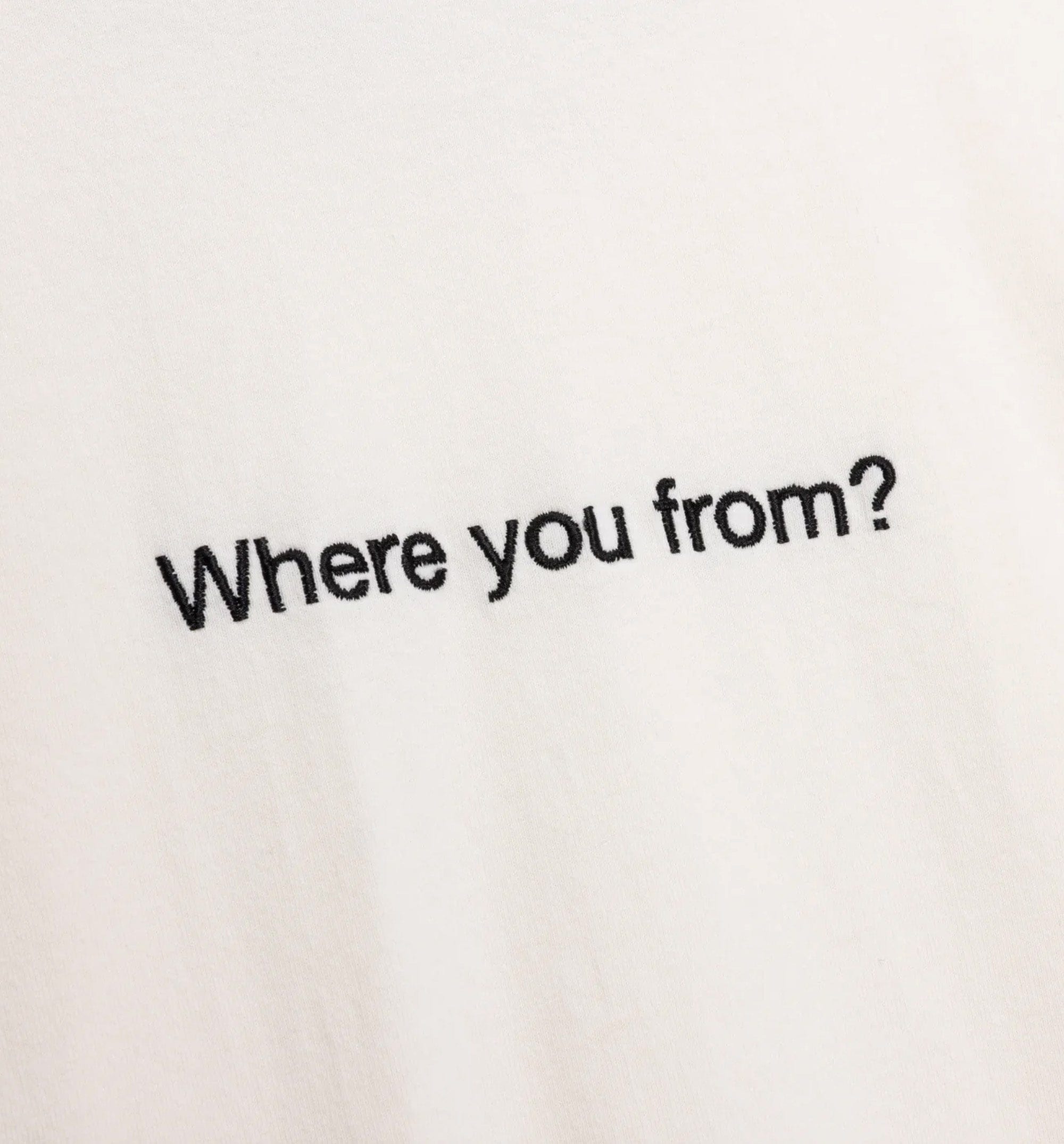 HONOR Where You From Mens Short Sleeve Shirt - White