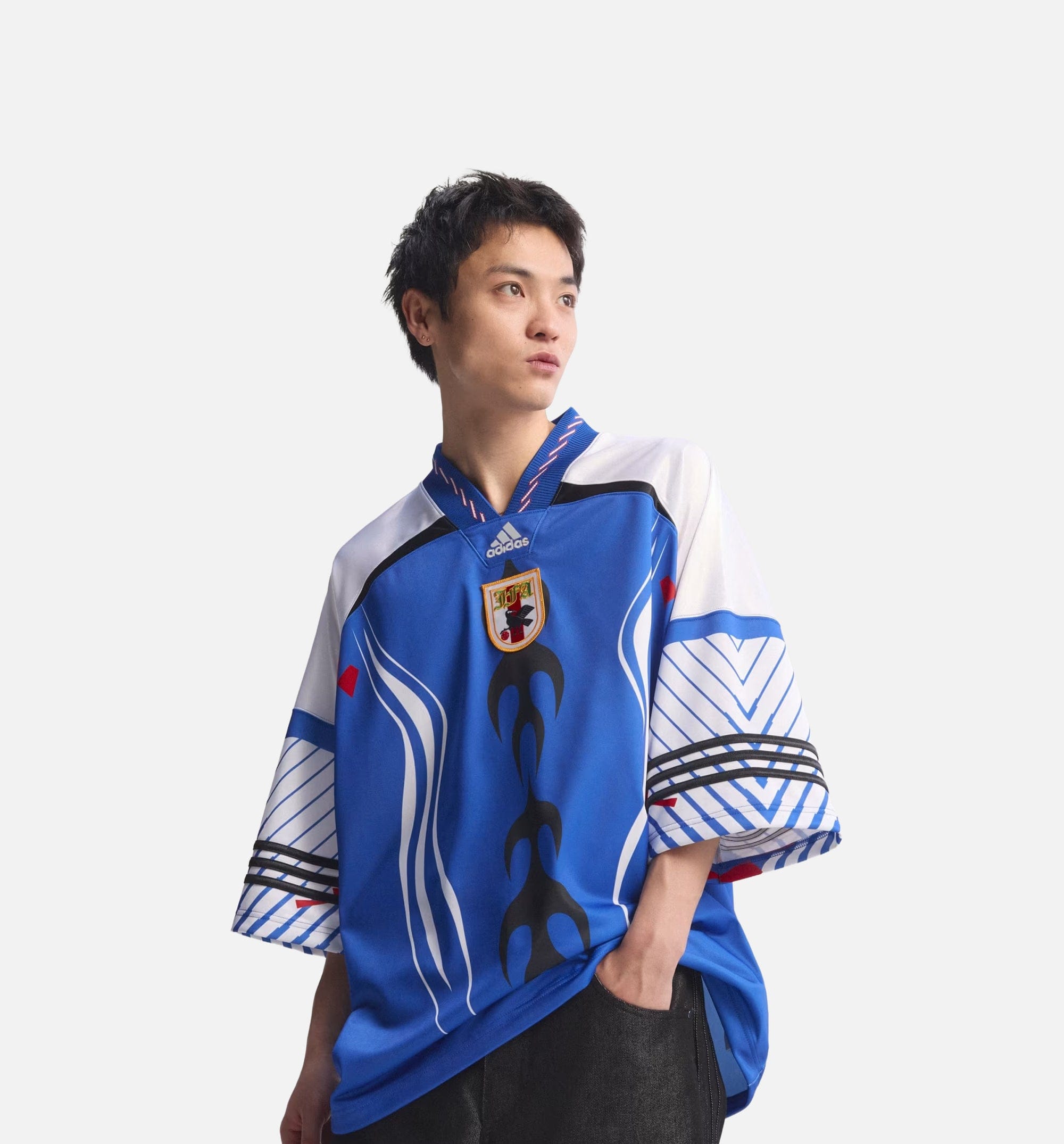 adidas Bringback Remixed Japan Mens Jersey - Power Blue/White/Red